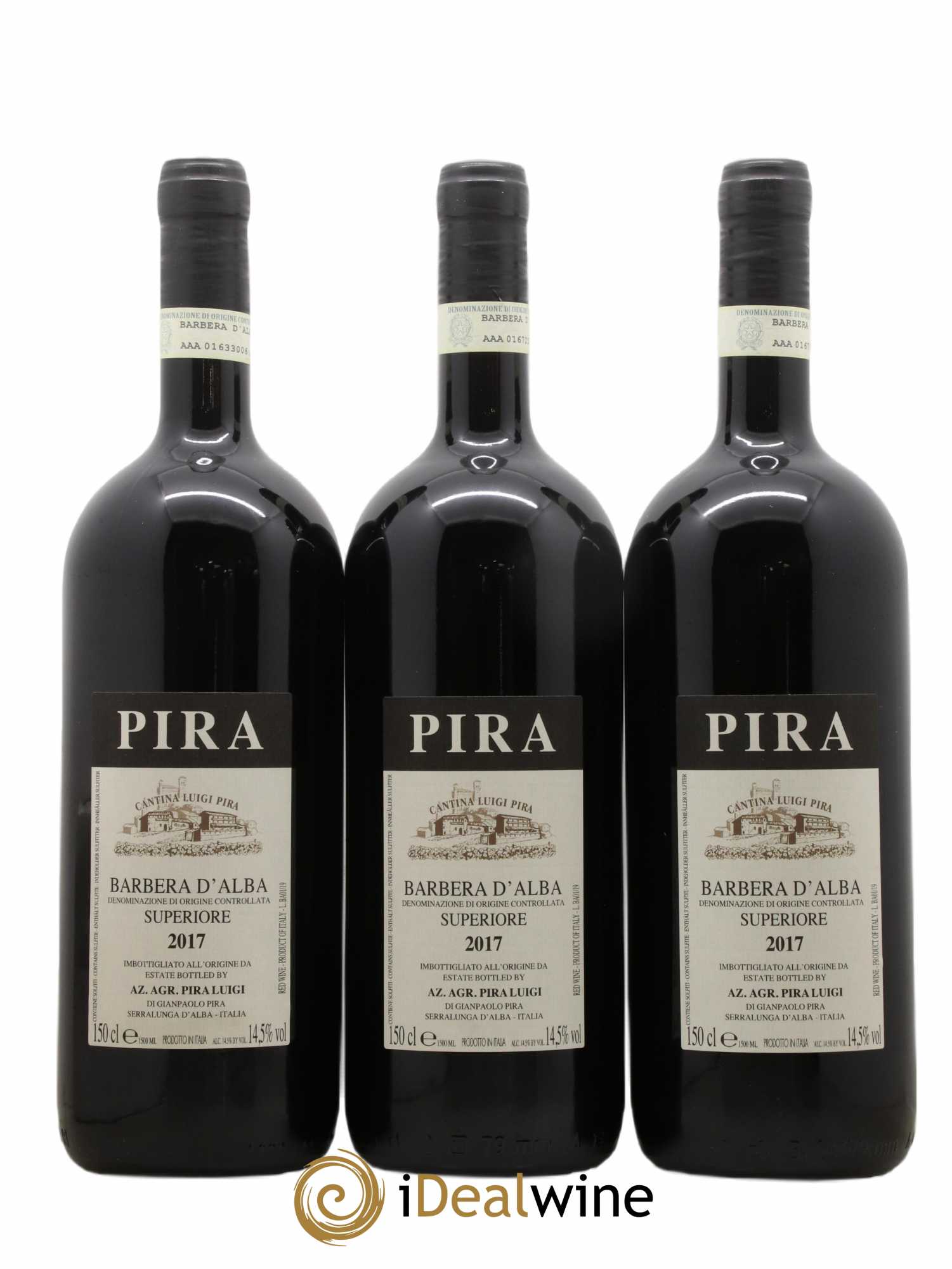 Barbera d'Alba DOC Luigi Pira 2017 - Lot de 3 magnums - 0