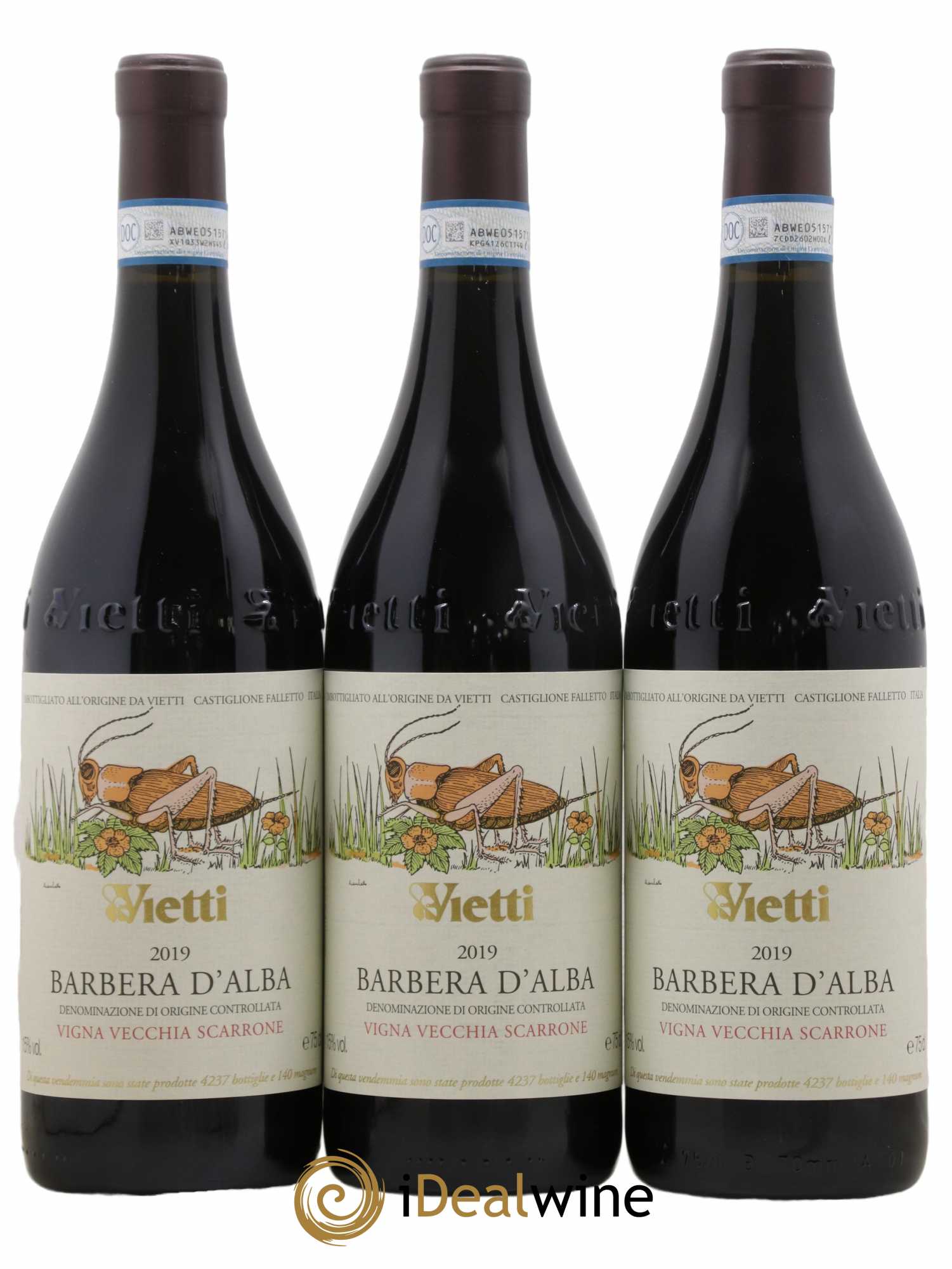 Barbera d'Alba DOC Scarrone Vigna Vecchia - Vietti 2019 - Lot de 6 bouteilles - 1