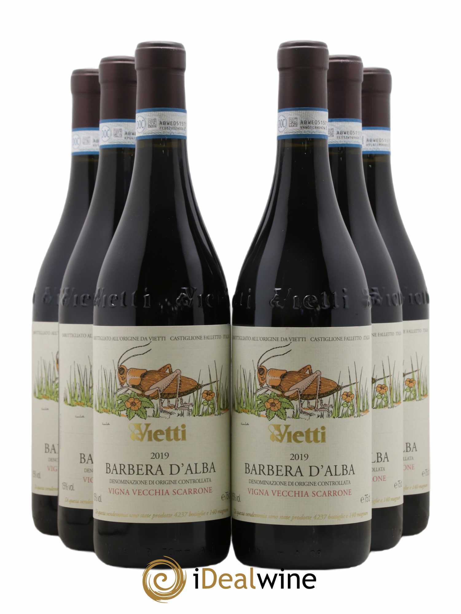 Barbera d'Alba DOC Scarrone Vigna Vecchia - Vietti 2019 - Lot de 6 bouteilles - 0