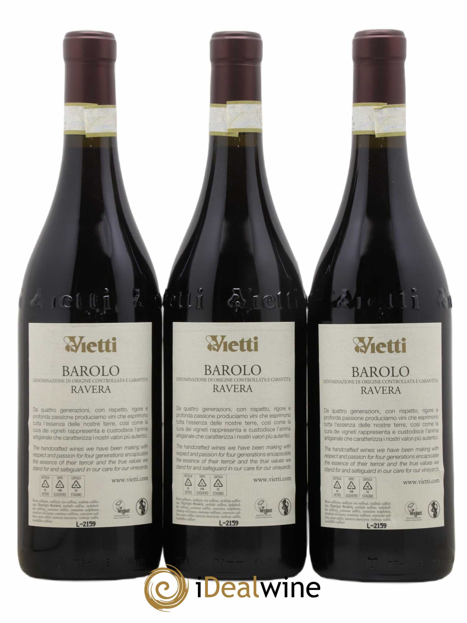 Barolo DOCG Ravera Vietti 2018 - Lotto di 6 bottiglie - 4