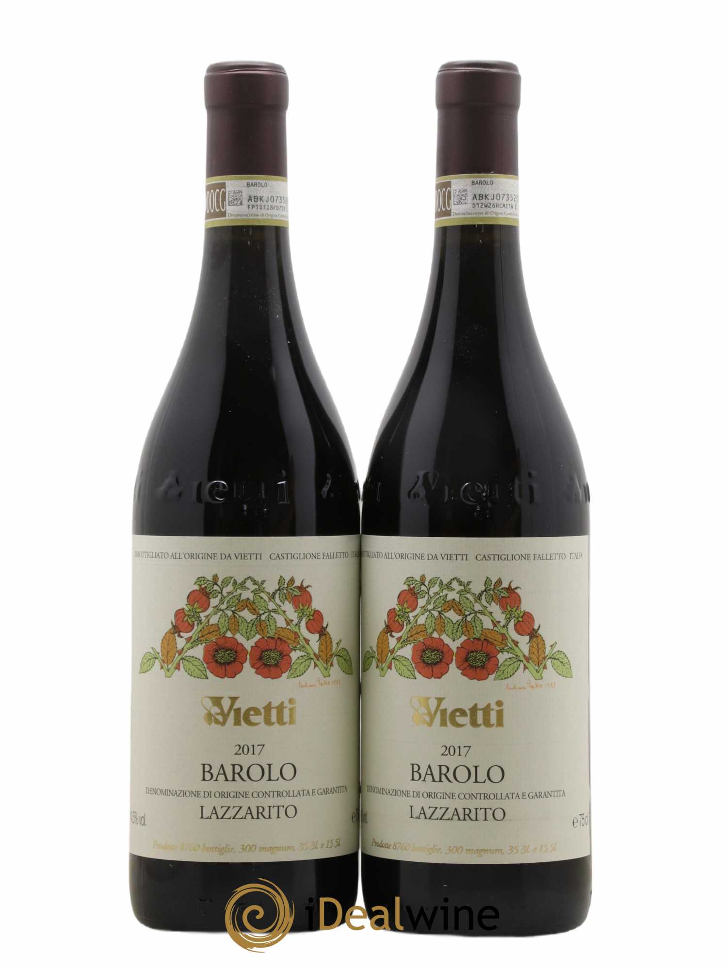 Barolo DOCG Lazzarito Vietti 2017 - Posten von 2 Flaschen - 0
