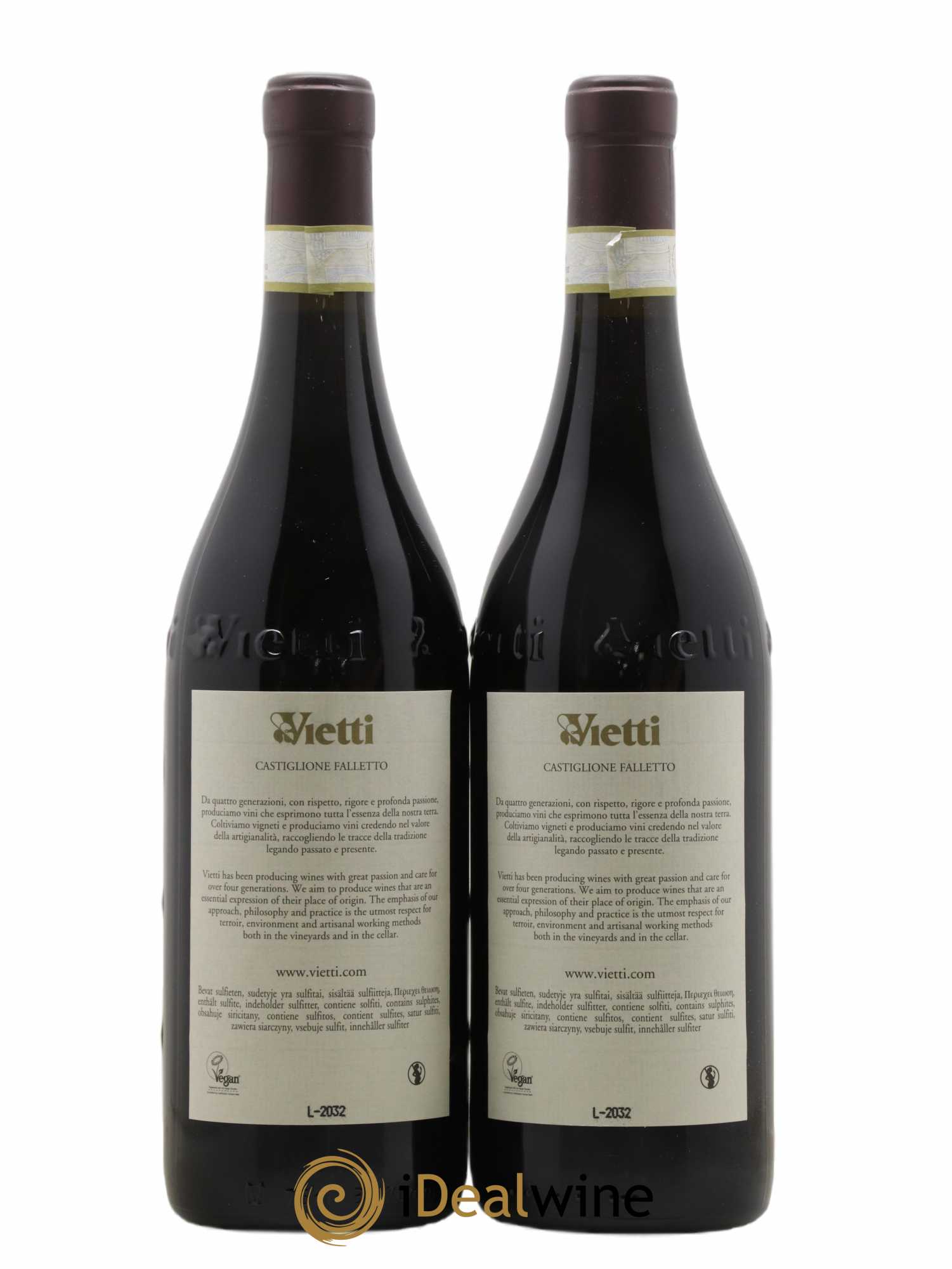 Barolo DOCG Lazzarito Vietti 2017 - Lot de 2 bouteilles - 1