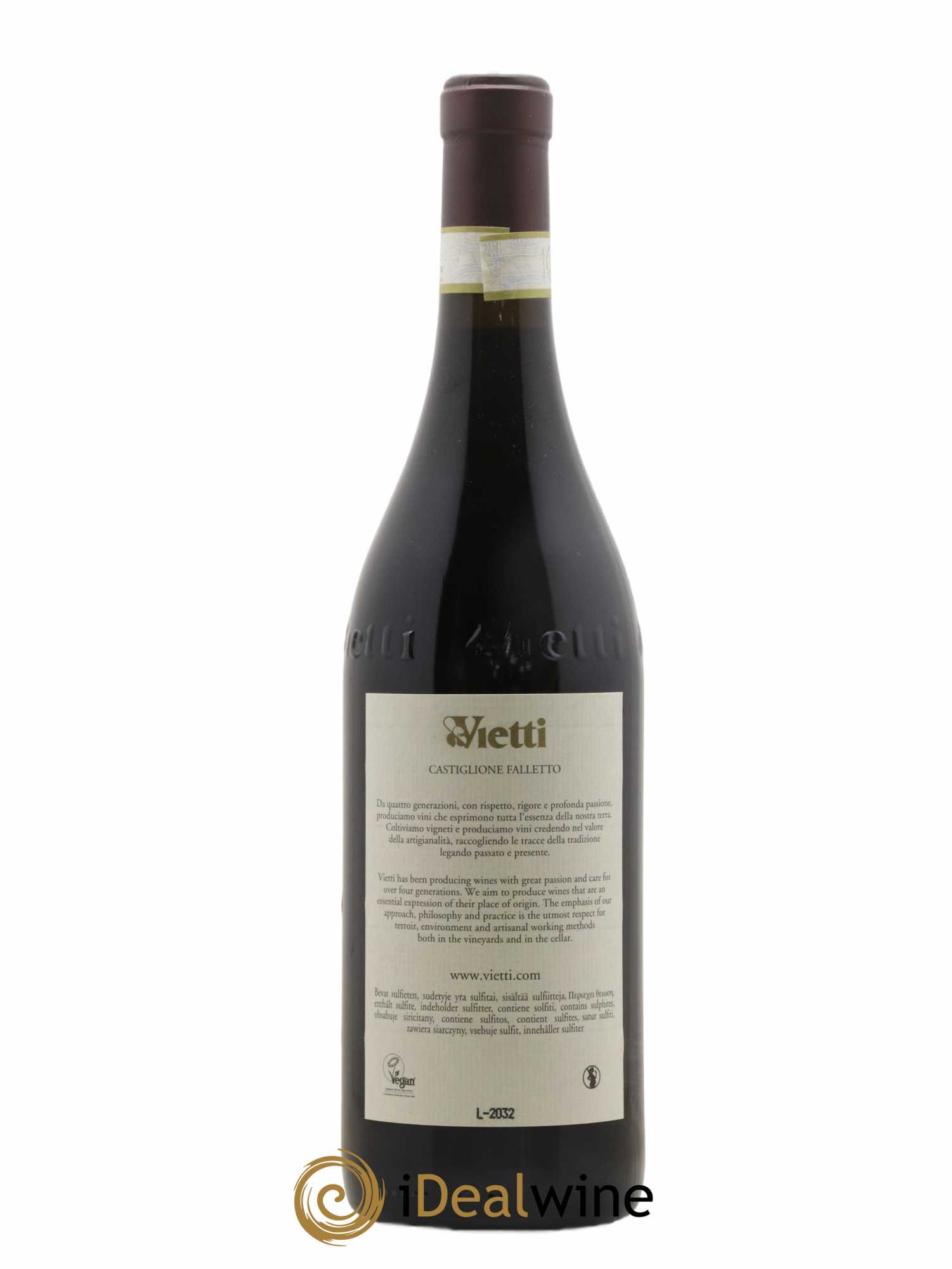 Barolo DOCG Lazzarito Vietti 2017 - Lot de 1 bouteille - 1