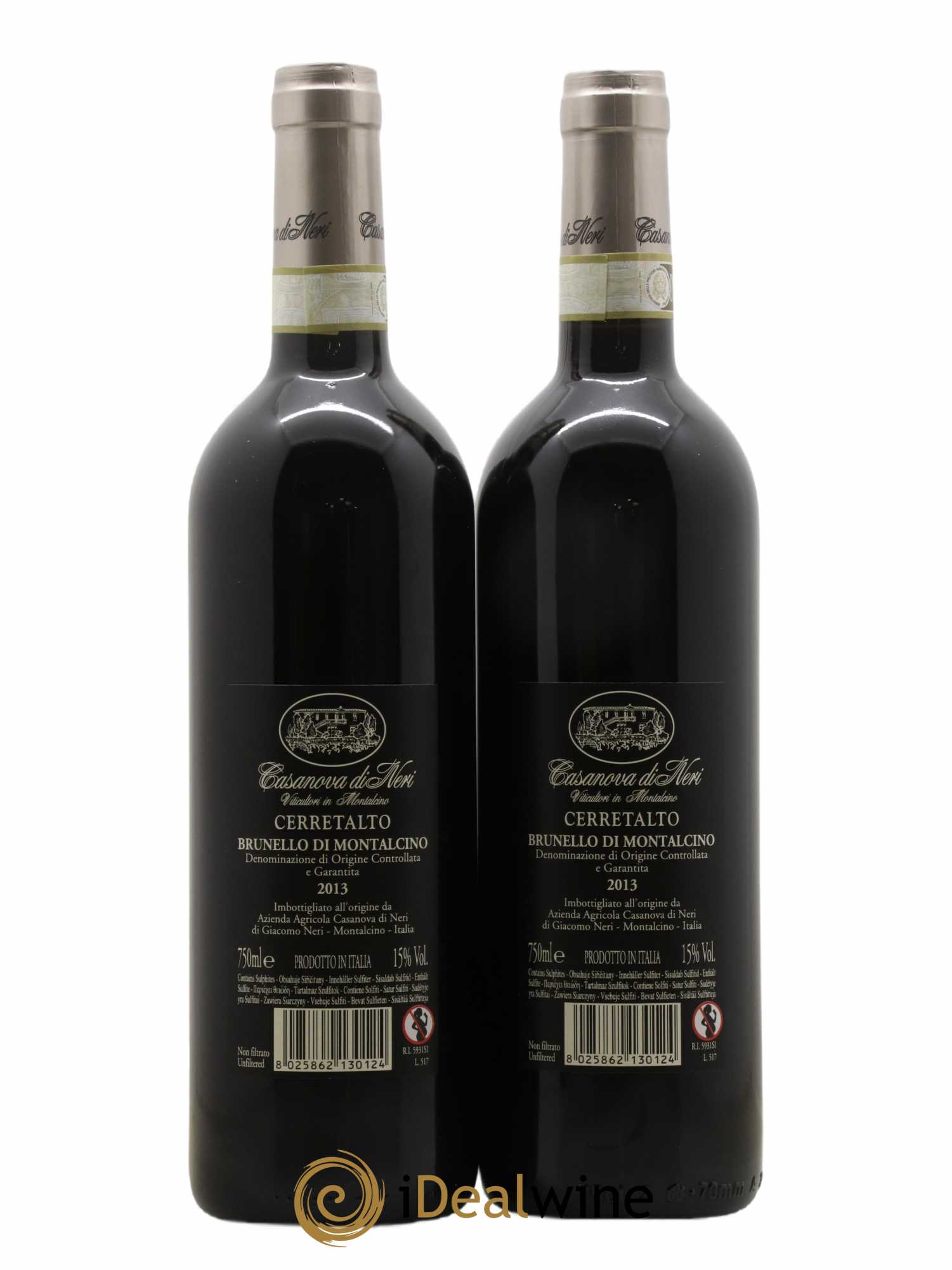 Brunello di Montalcino Cerretalto - Casanova di Neri 2013 - Lot de 2 bouteilles - 1