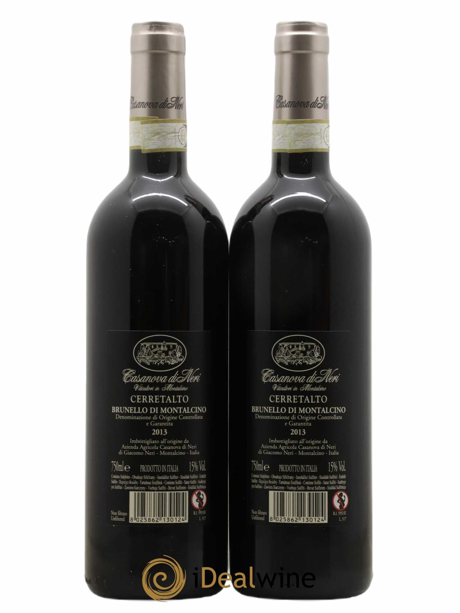 Brunello di Montalcino Cerretalto - Casanova di Neri 2013 - Lot de 2 bouteilles - 1
