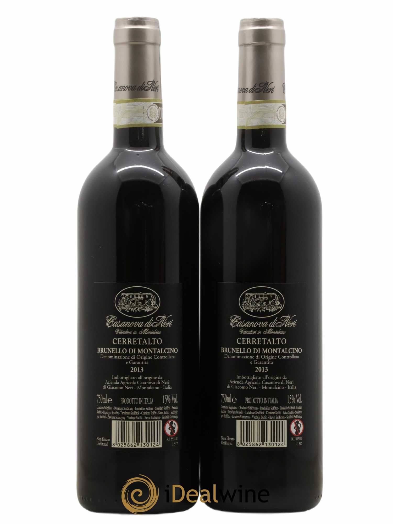 Brunello di Montalcino Cerretalto - Casanova di Neri 2013 - Lot de 2 bouteilles - 1