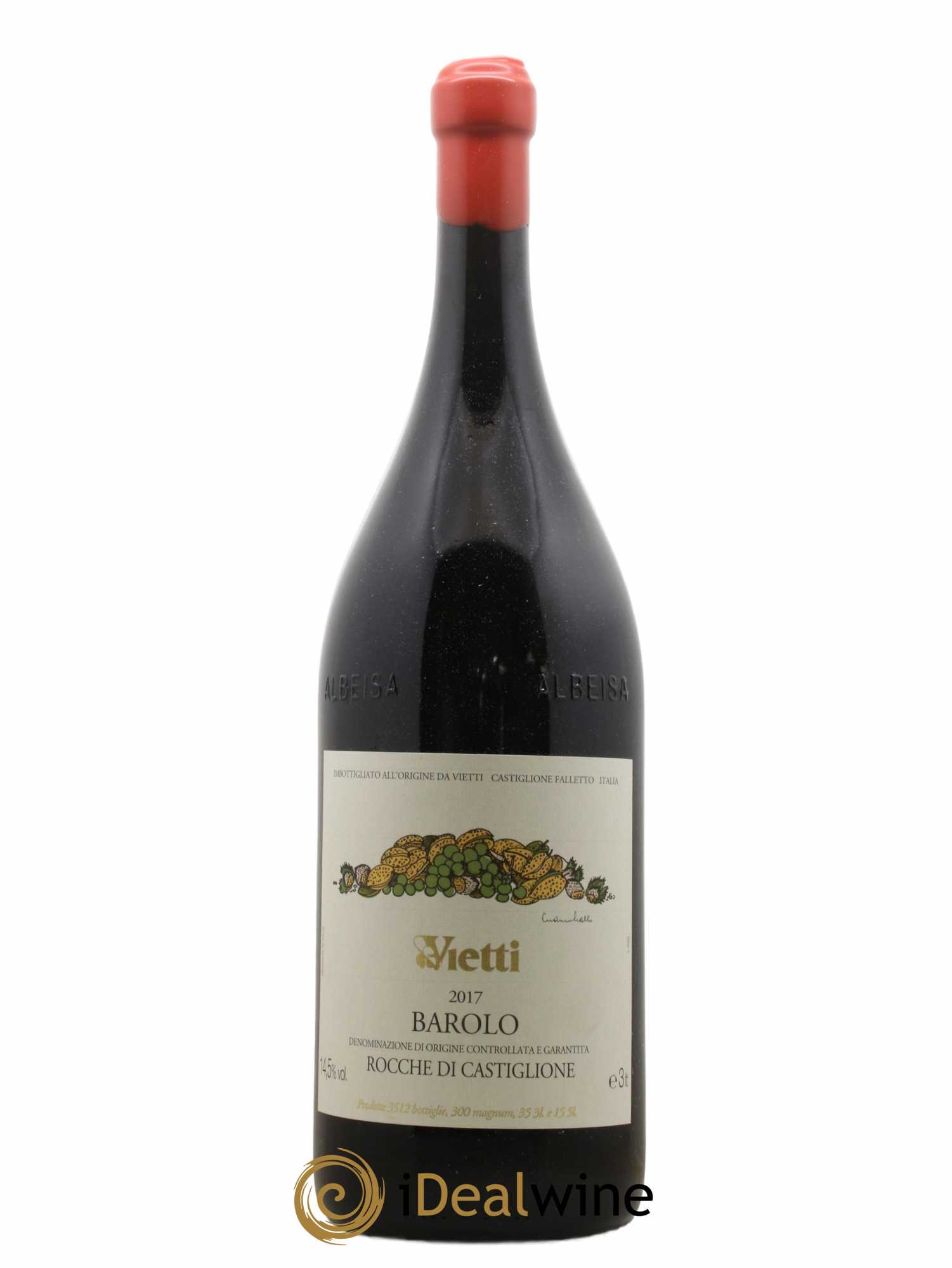 Barolo DOCG Rocche Di Castiglione - Vietti 2017 - Lotto di 1 jéroboam - 0