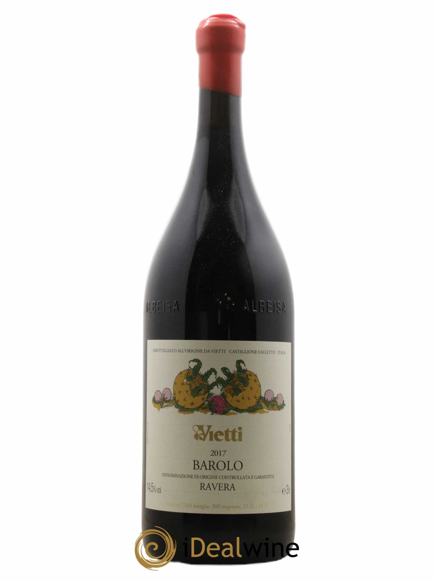 Barolo DOCG Ravera Vietti 2017 - Posten von 1 Doppel-Magnum - 0