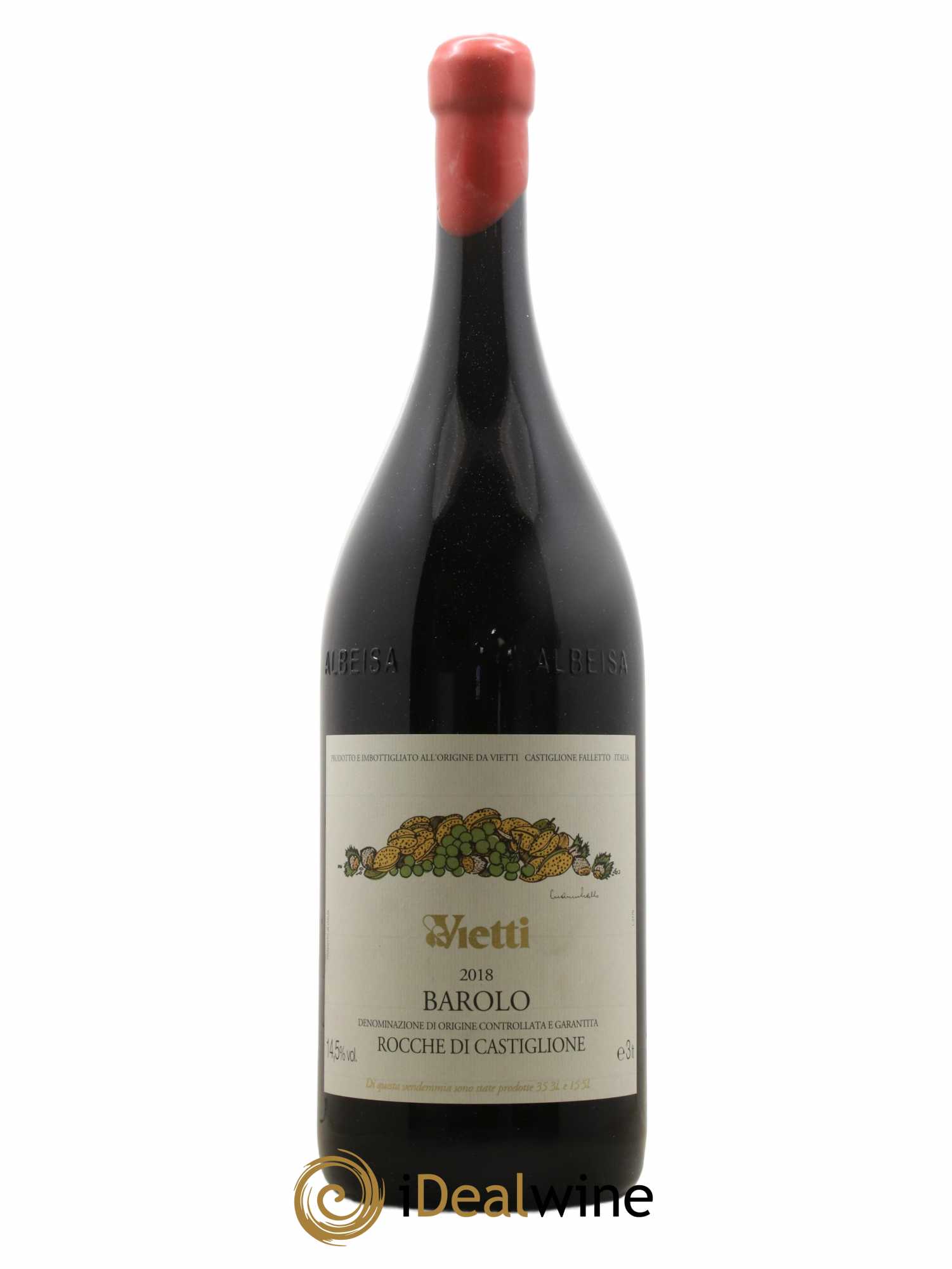 Barolo Rocche Di Castiglione - Vietti 2018 - Lot de 1 double magnum - 0
