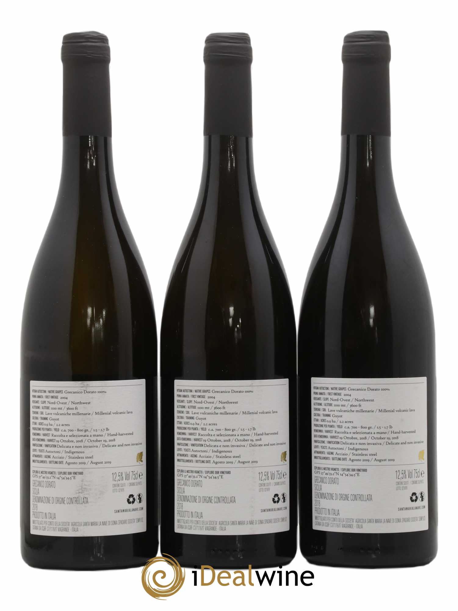 IGP Sicile Millesumare Grecanico Dorato 2018 - Lot de 3 bouteilles - 1