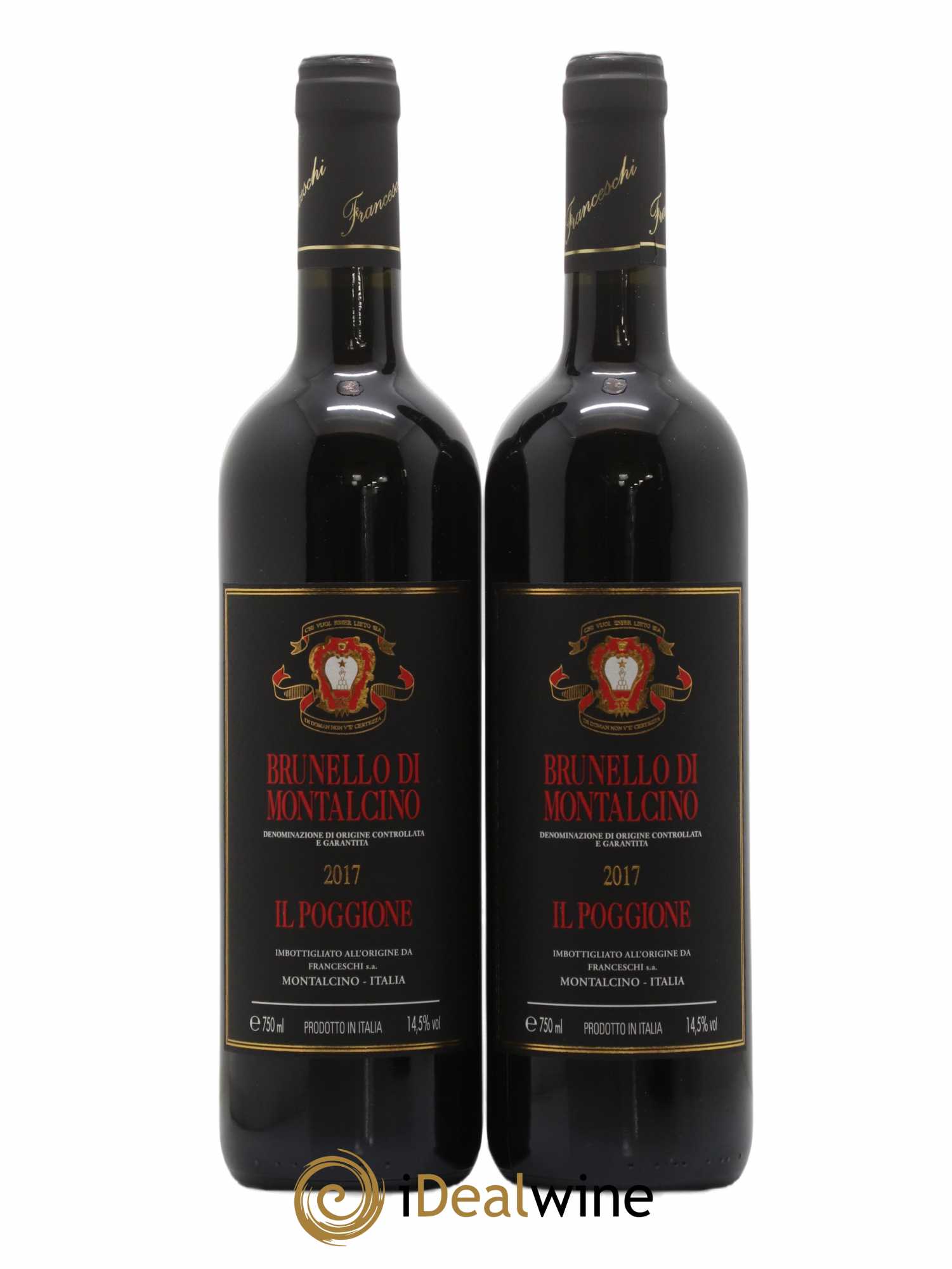 Brunello di Montalcino DOCG Il Poggione Lavinio Franceschi 2017 - Lot de 2 bouteilles - 0