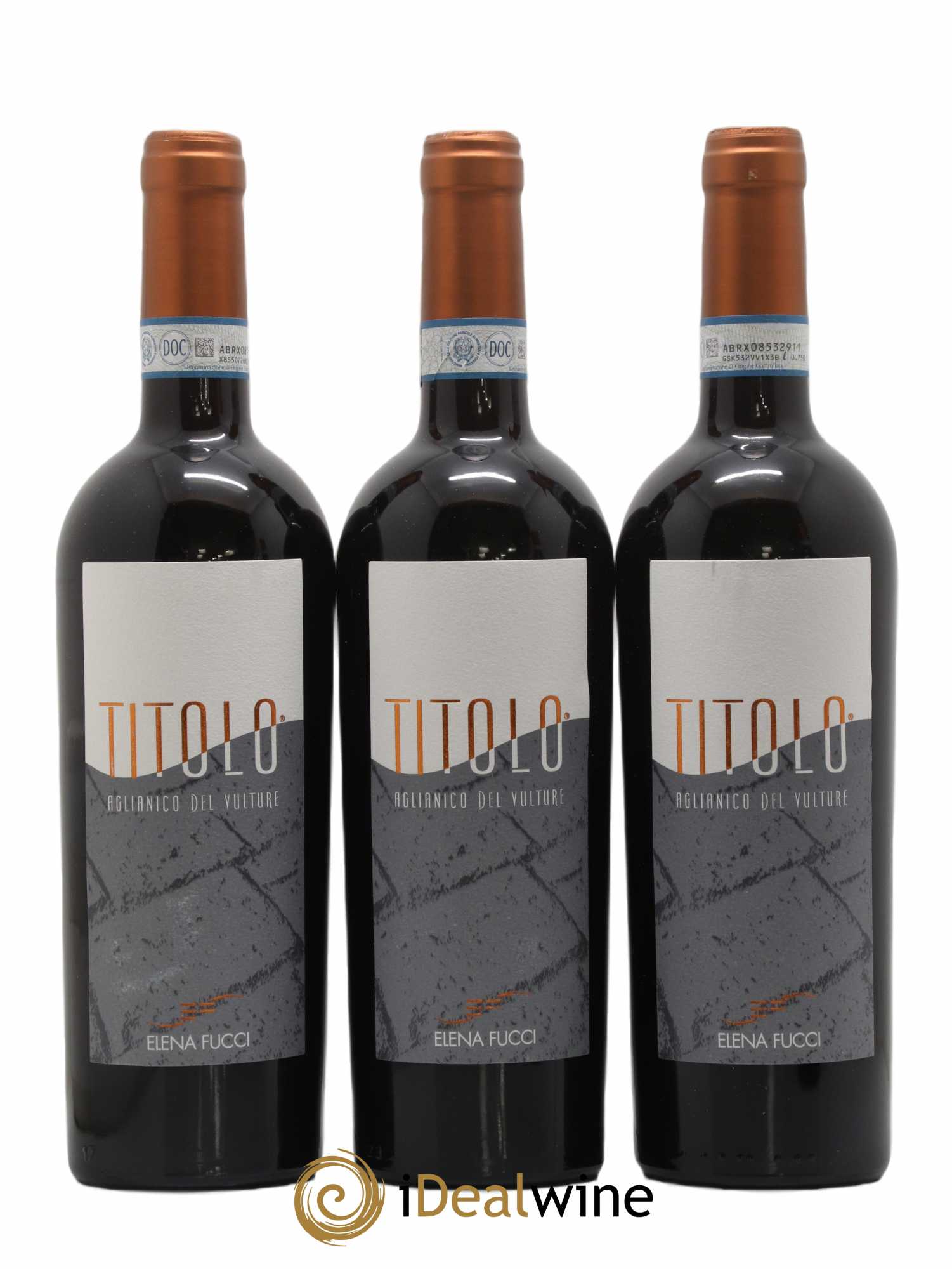 Aglianico del Vulture DOC Elena Fucci Titolo 2018 - Lot de 3 bouteilles - 0