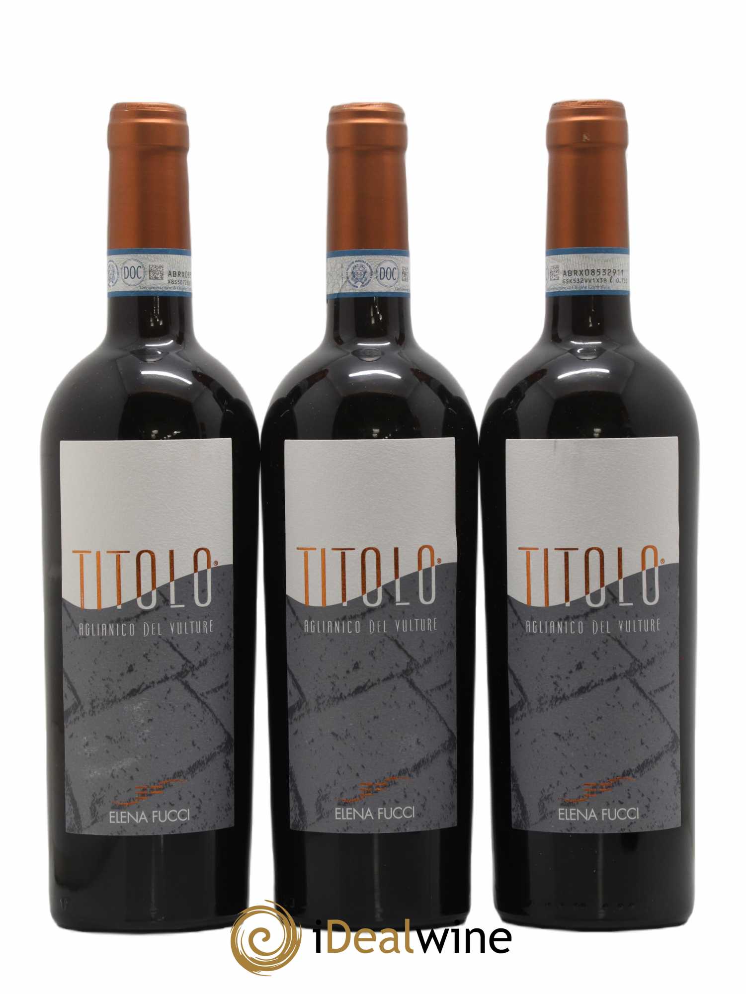 Aglianico del Vulture DOC Elena Fucci Titolo 2018 - Lot de 3 bouteilles - 0