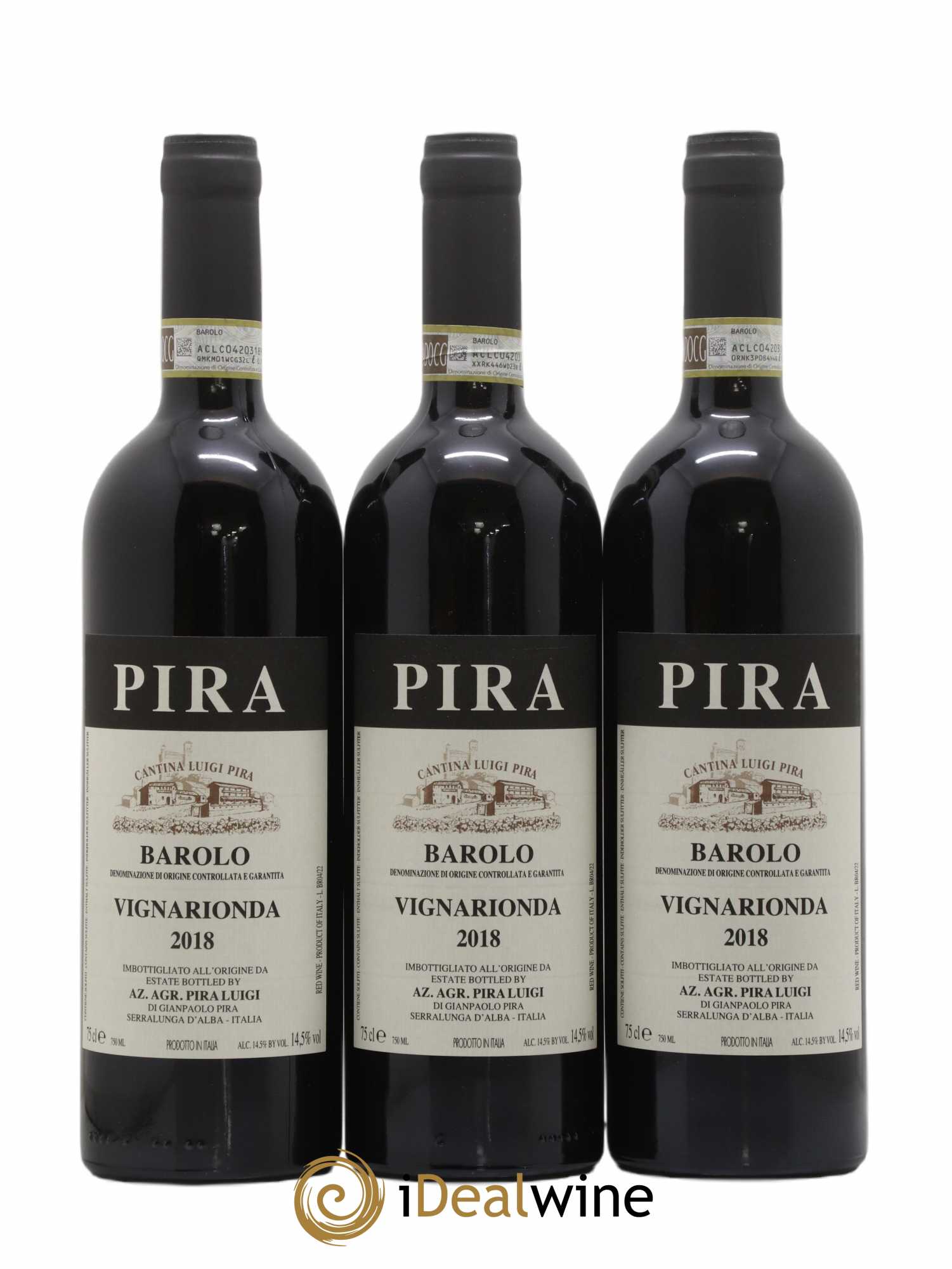 Barolo DOCG Luigi Pira Vigna Rionda 2018 - Posten von 3 Flaschen - 0
