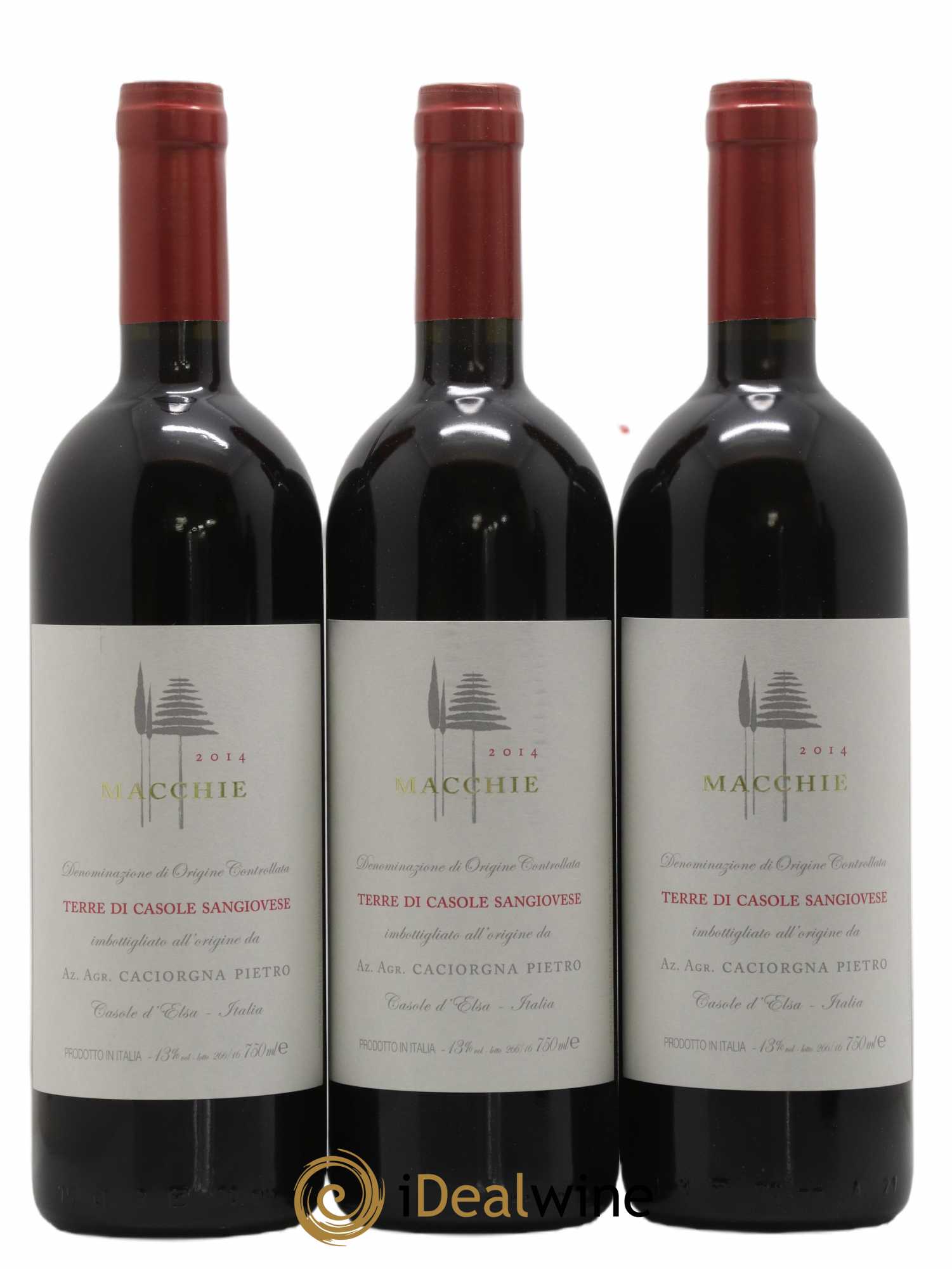 Italie Rosso Lazio Macchie - Cantina Le Macchie 2014 - Lot de 3 bouteilles - 0