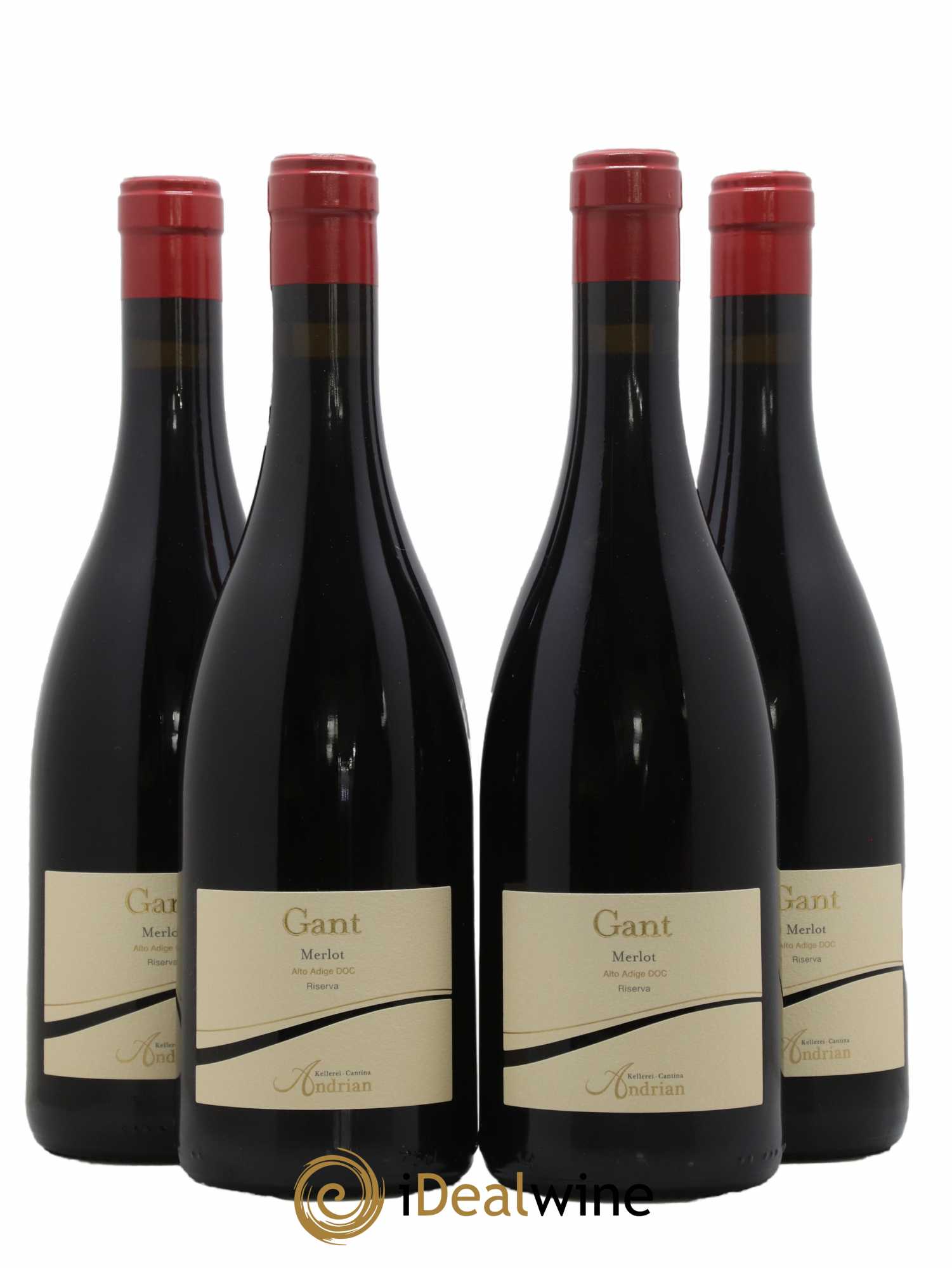 Trentin Haut Adige Gant - Cantina Andriano 2019 - Lot de 4 bouteilles - 0