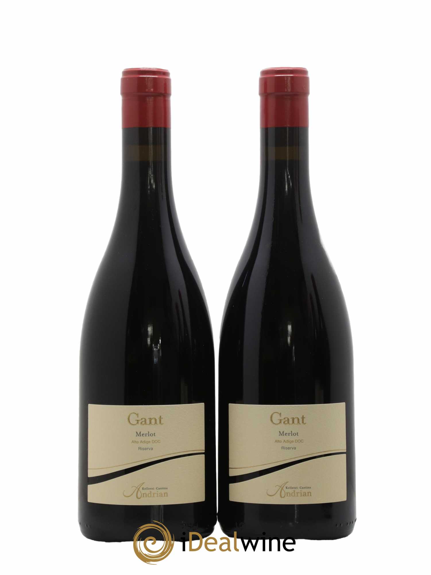 Trentin Haut Adige Gant - Cantina Andriano 2019 - Lot de 2 bouteilles - 0