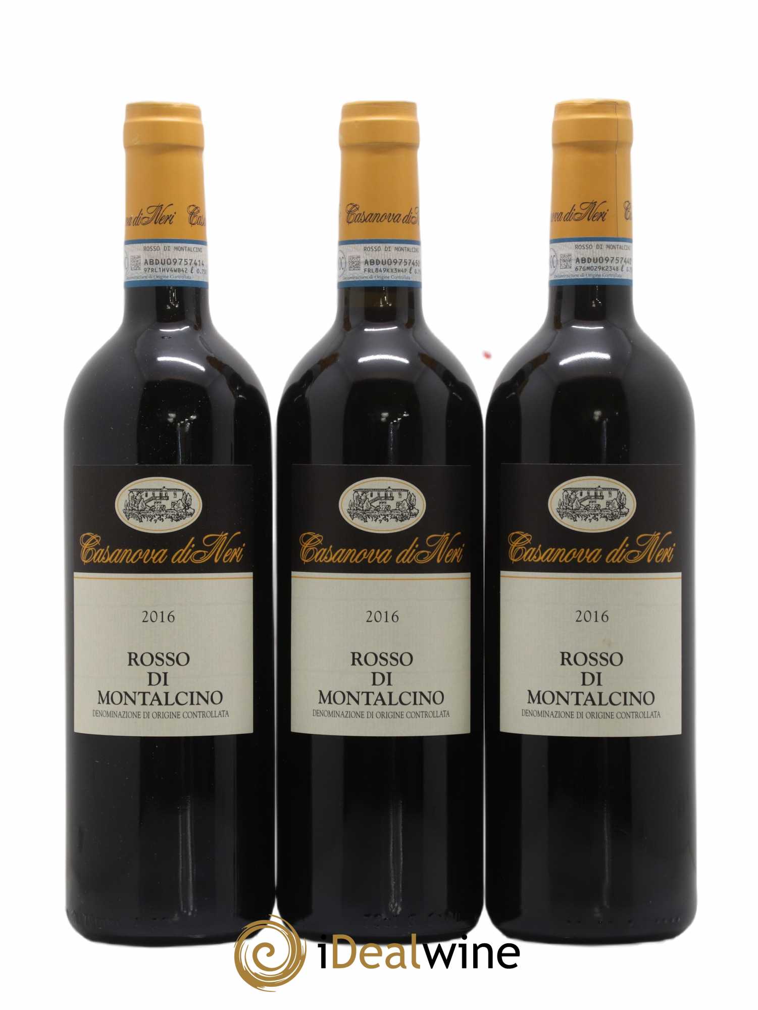 Rosso di Montalcino DOC Casanova di Neri 2016 - Lot de 3 bouteilles - 0