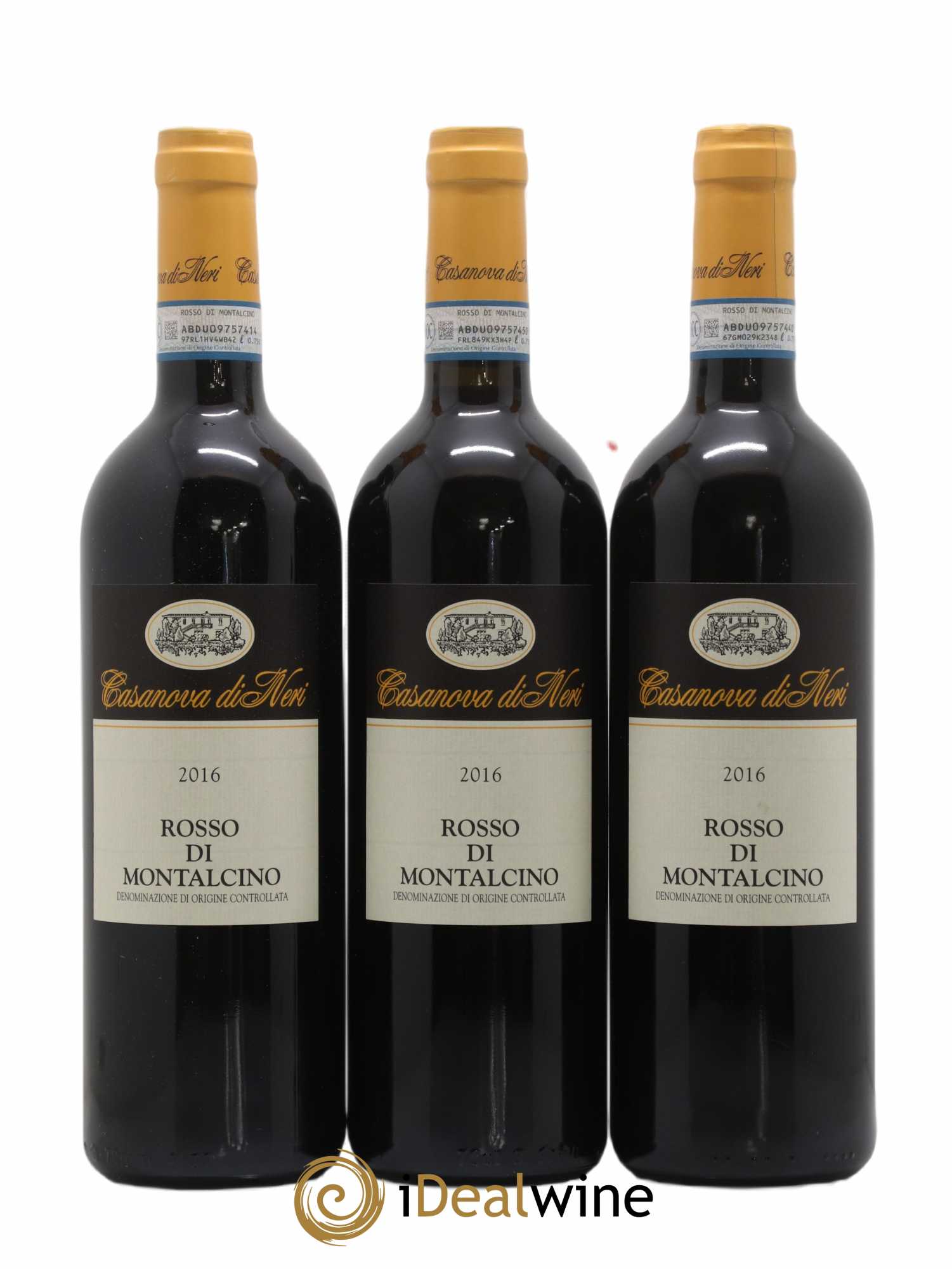 Rosso di Montalcino DOC Casanova di Neri 2016 - Lot de 3 bouteilles - 0