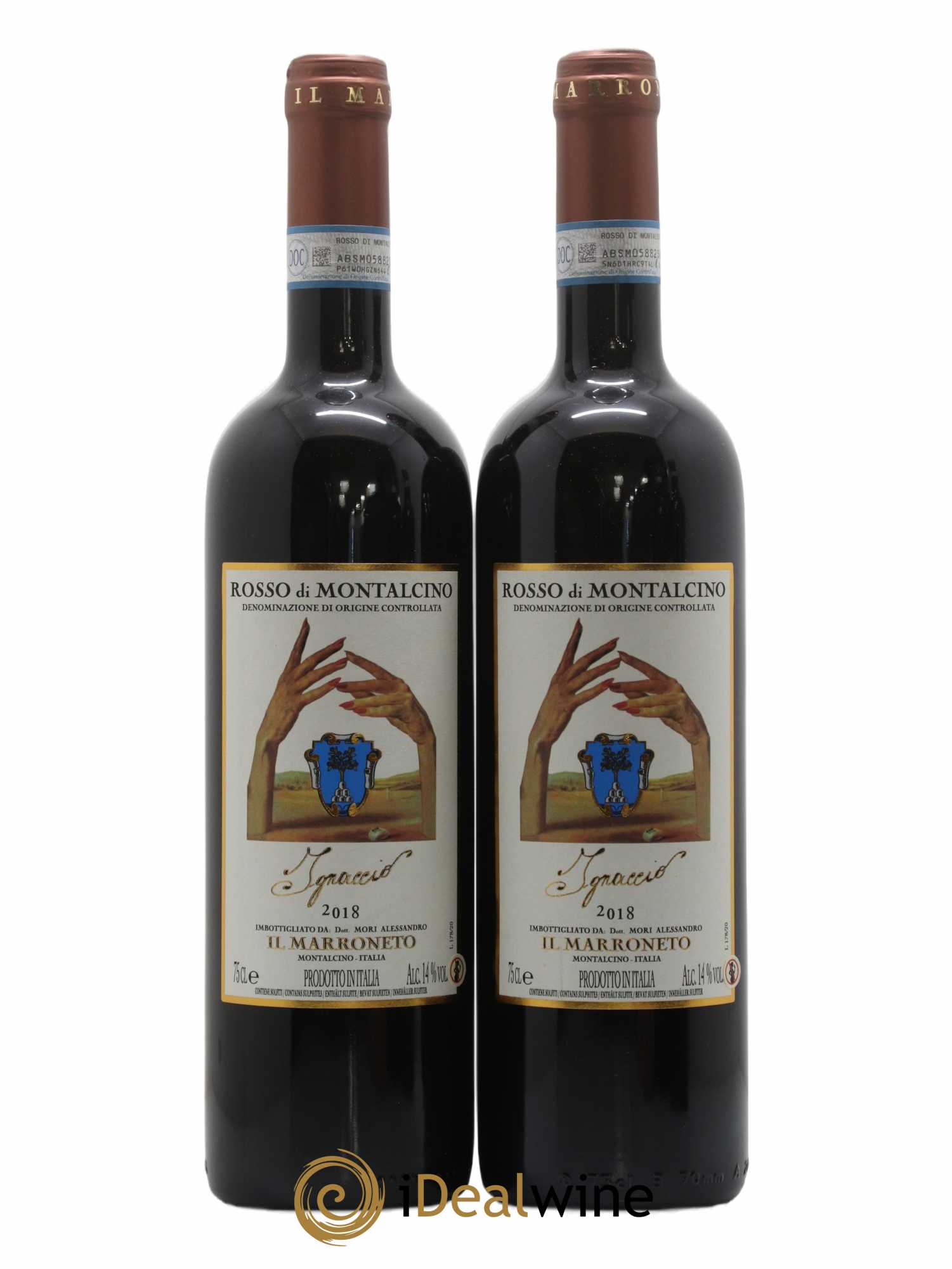 Rosso di Montalcino DOC Ignaccio - Il Marroneto 2018 - Lot de 2 bouteilles - 0
