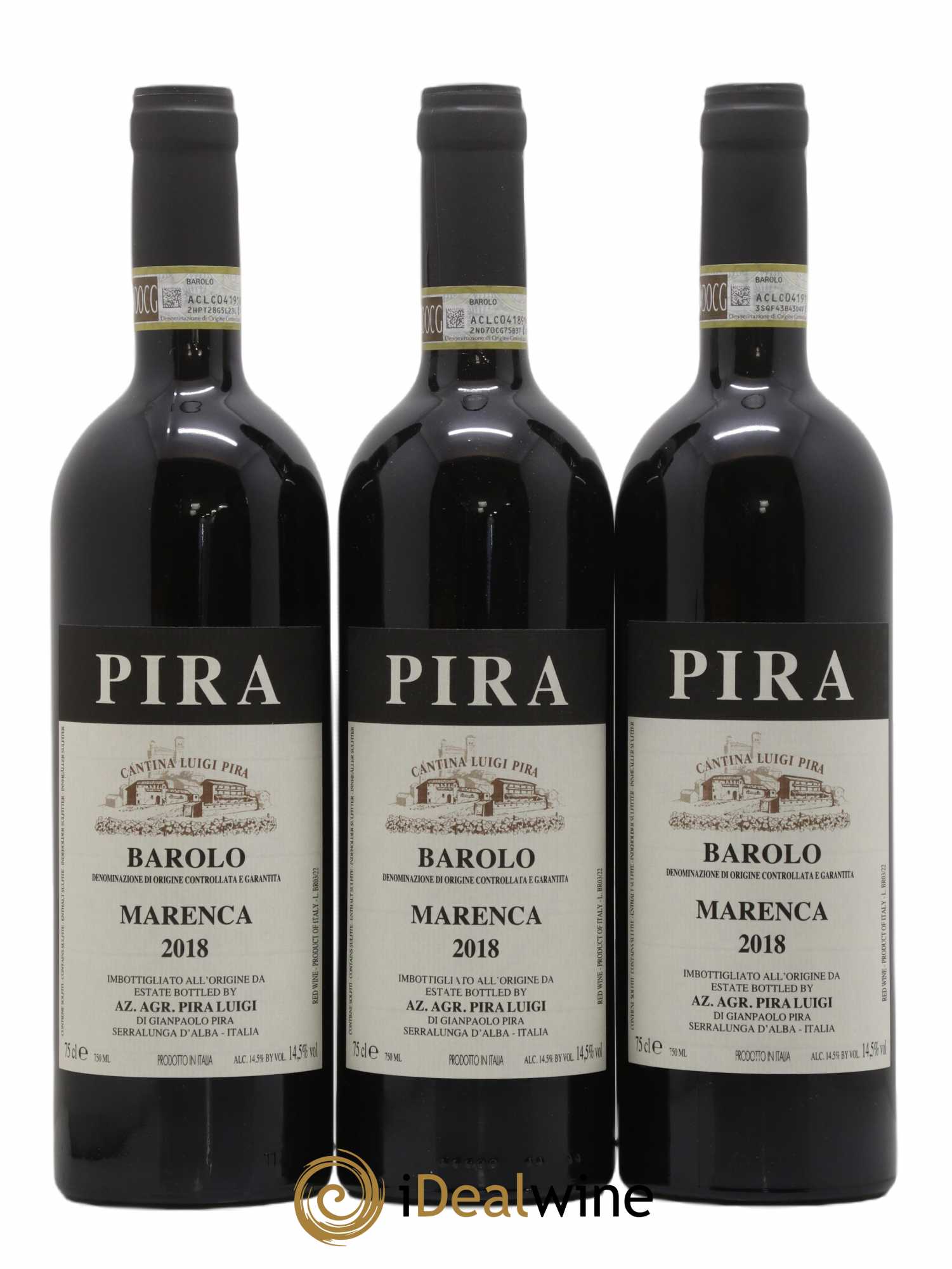 Barolo DOCG Luigi Pira Marenca 2018 - Lot de 3 bouteilles - 0