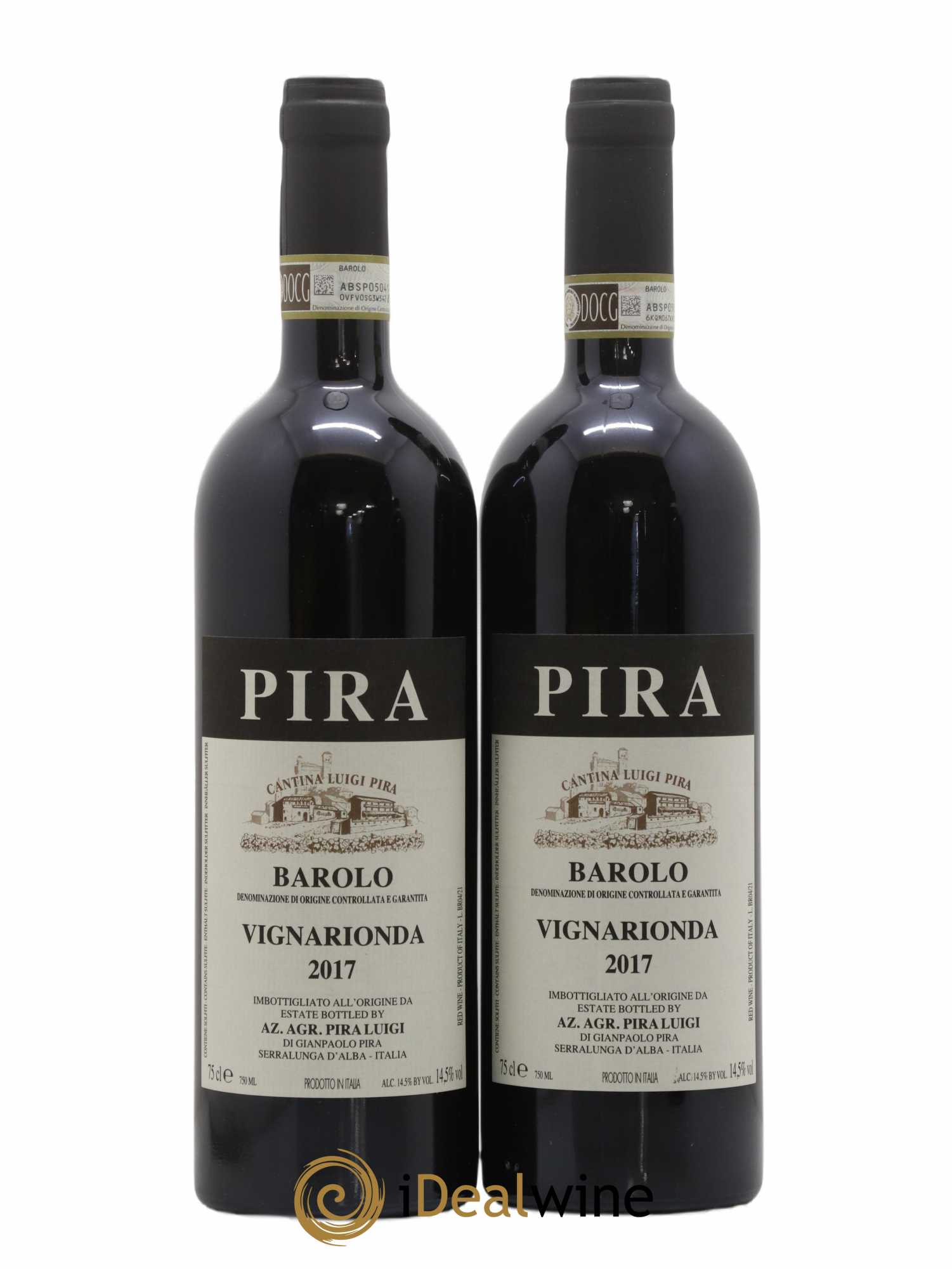 Barolo DOCG Luigi Pira Vigna Rionda 2017 - Lot de 2 bouteilles - 0