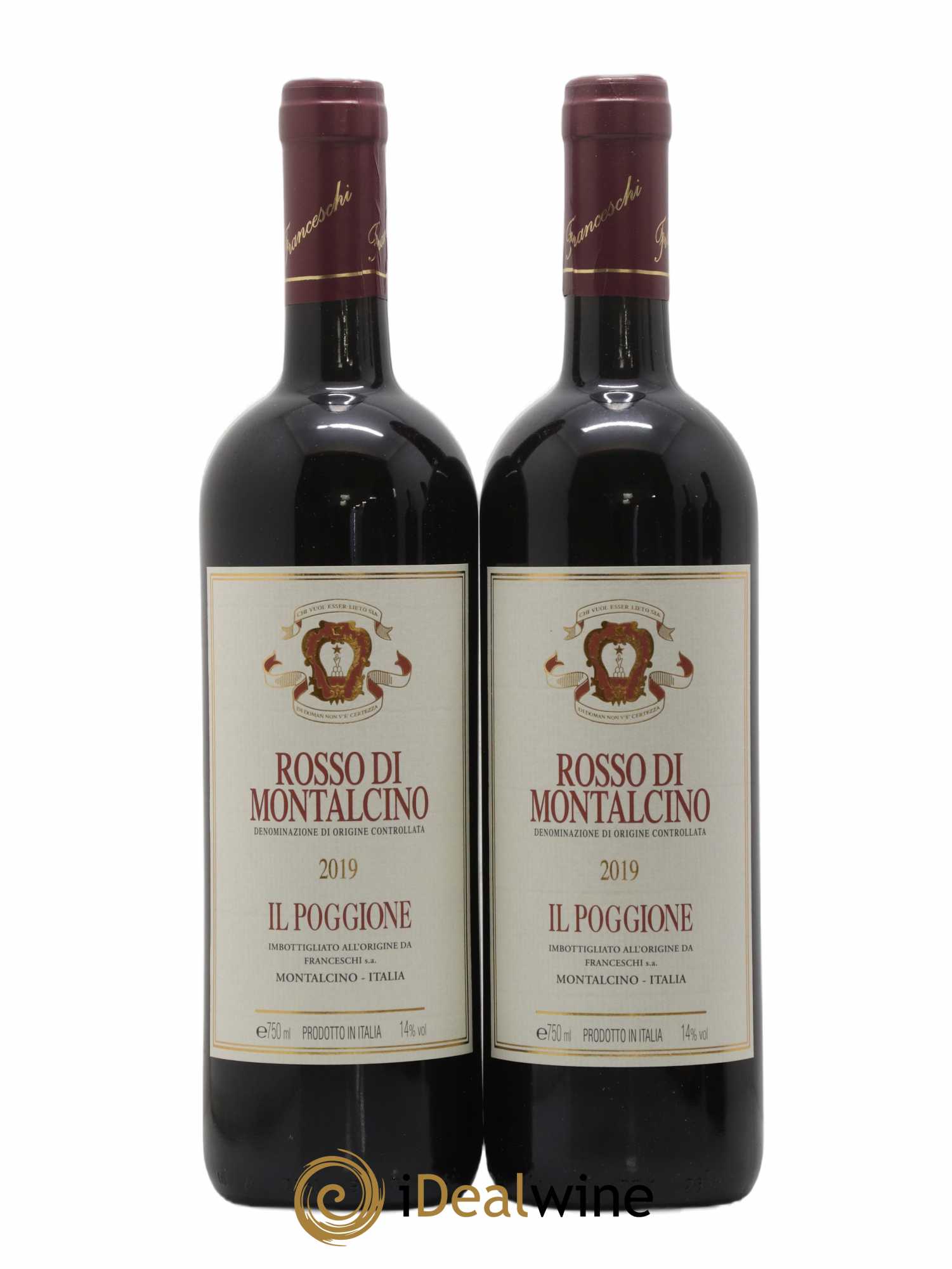 Rosso di Montalcino DOC Il Poggione Lavinio Franceschi 2019 - Lot de 2 bouteilles - 0