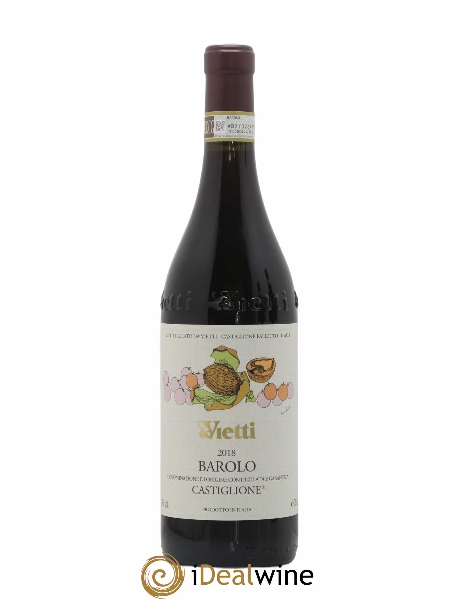 Barolo DOCG Castiglione Vietti 2018 - Lot de 1 bouteille - 0