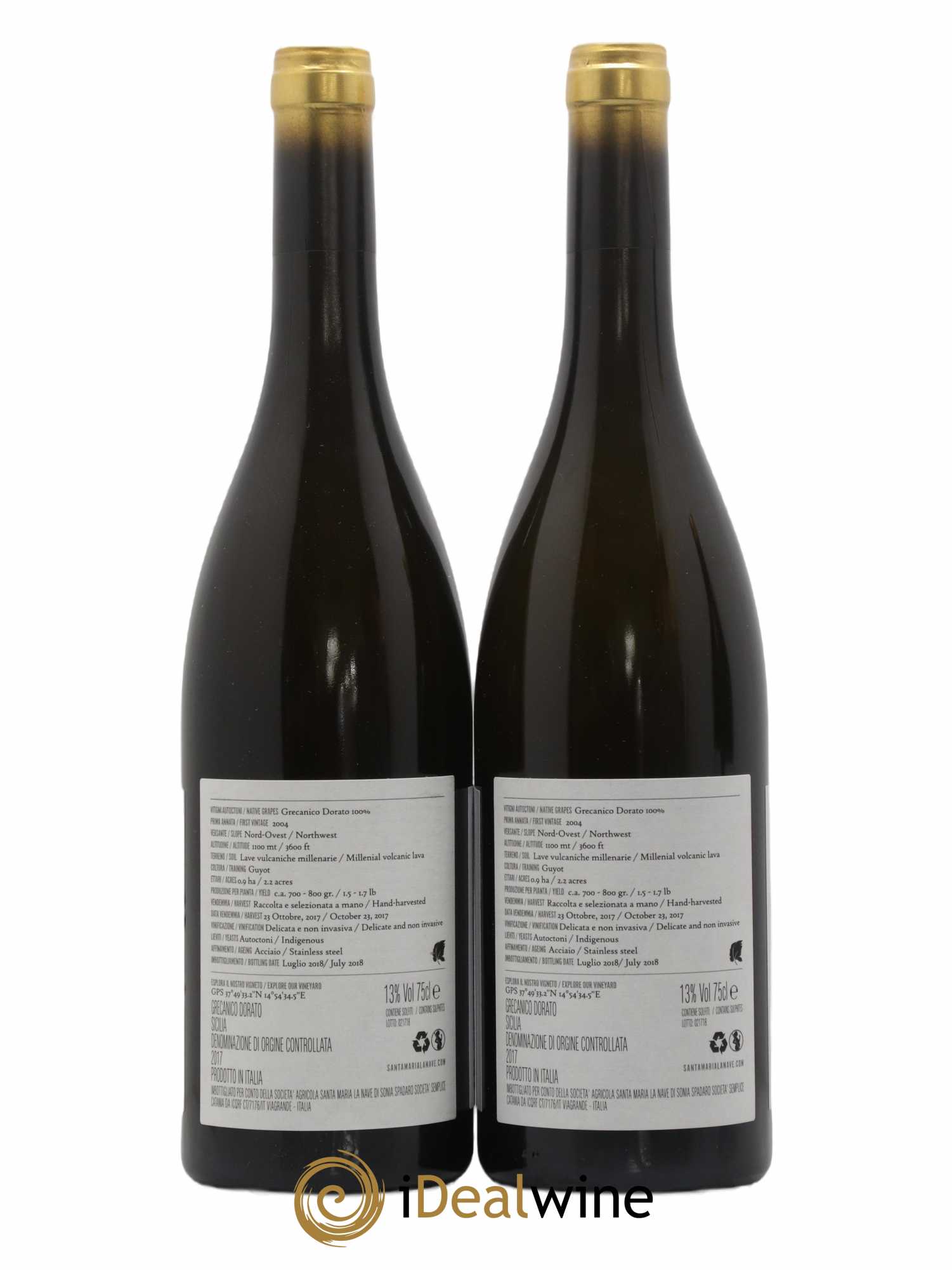 IGP Sicile Millesulmare - Santa Maria La Nave 2017 - Lot de 2 bouteilles - 1