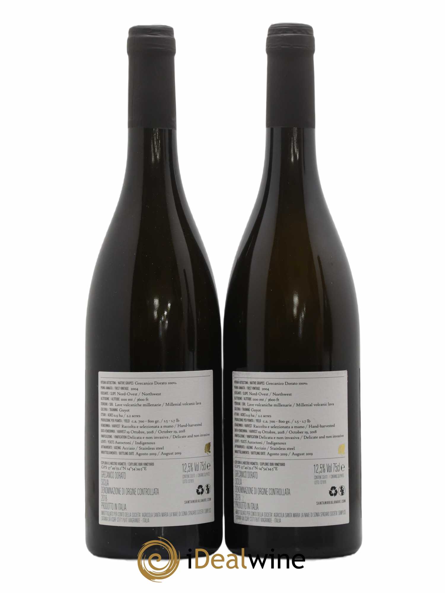 IGP Sicile Millesulmare - Santa Maria La Nave 2018 - Lotto di 2 bottiglie - 1