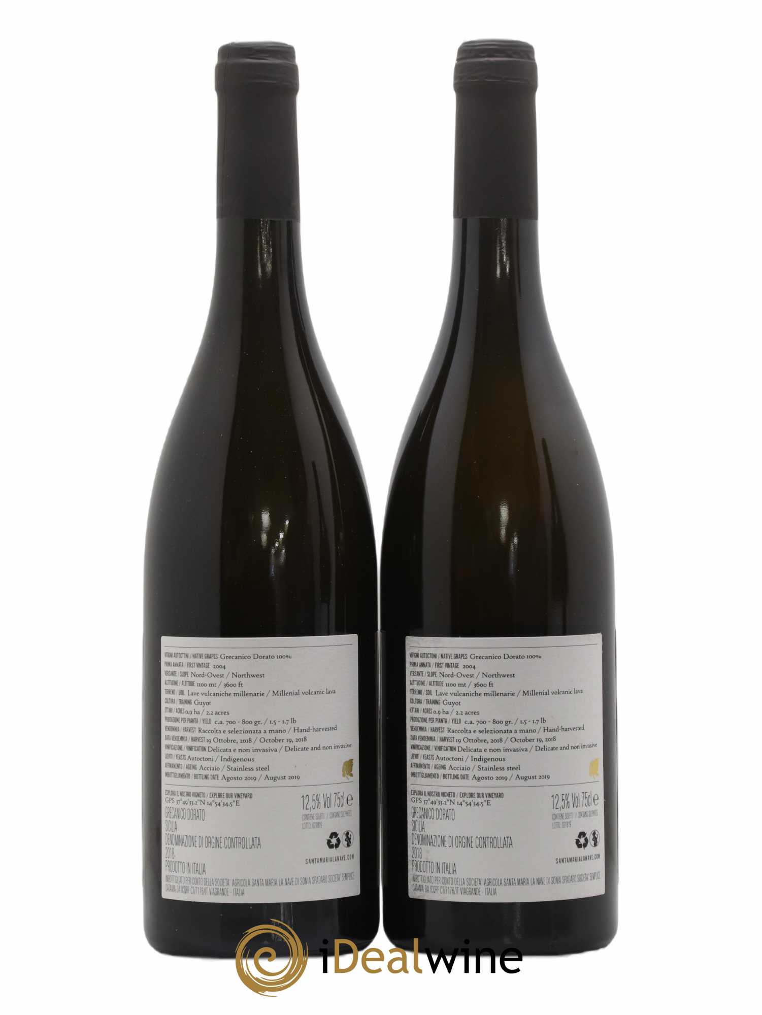 IGP Sicile Millesulmare - Santa Maria La Nave 2018 - Lot de 2 bouteilles - 1