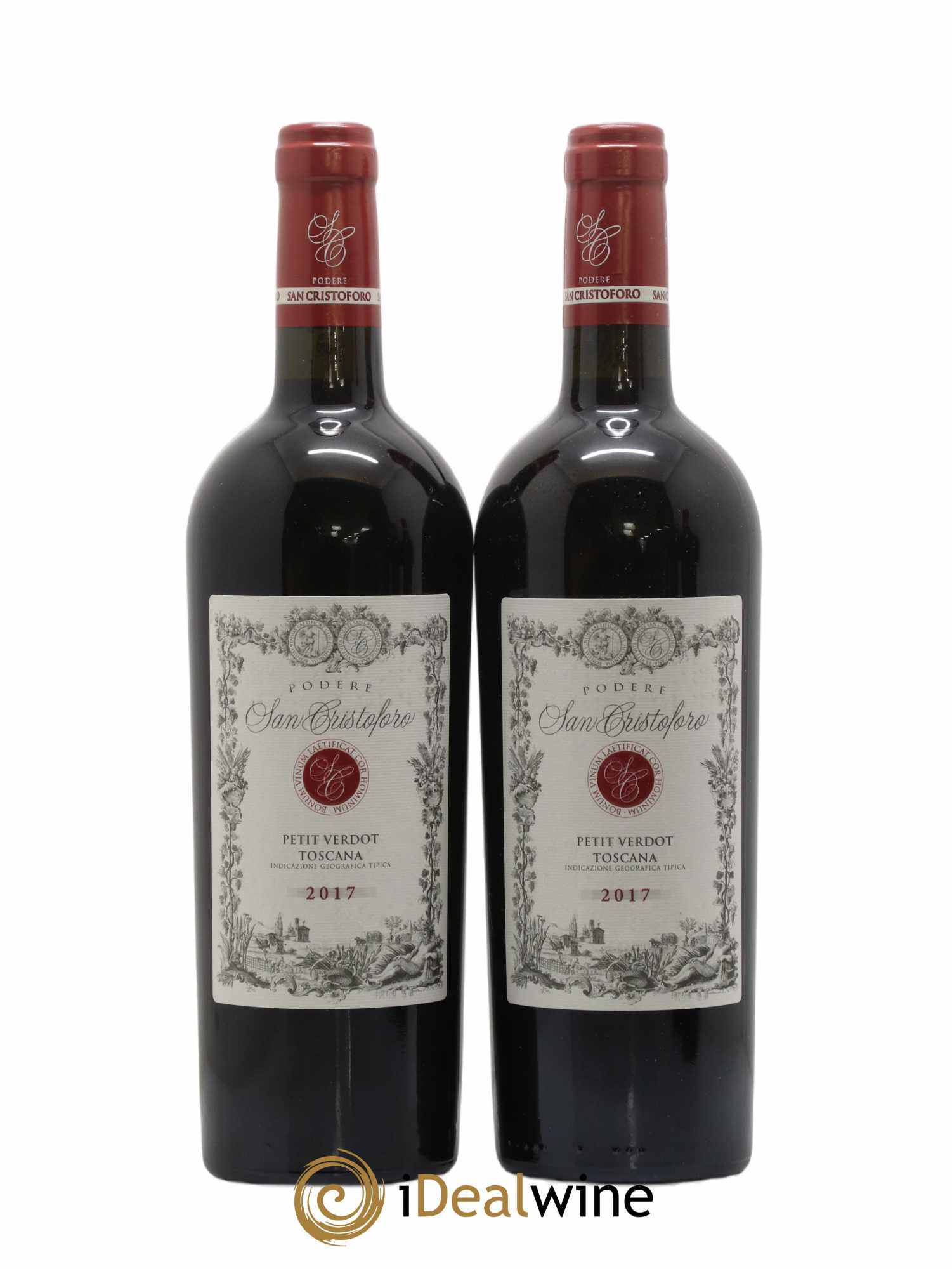 Toscana IGT San Cristoforo - Podere San Cristoforo 2017 - Lot de 2 bouteilles - 0