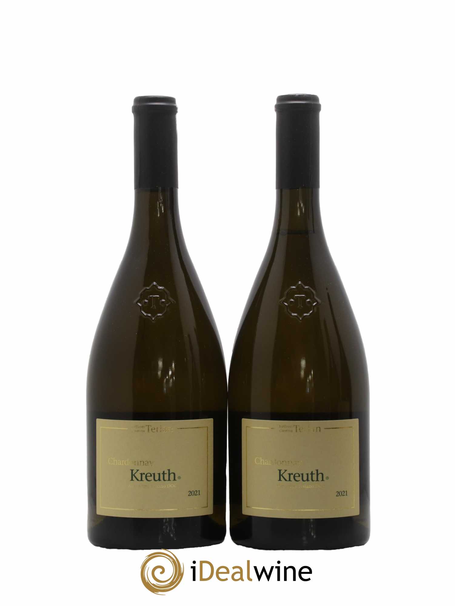 Trentin Haut Adige Chardonnay Kreuth - Cantina Terlano 2021 - Lot de 2 bouteilles - 0