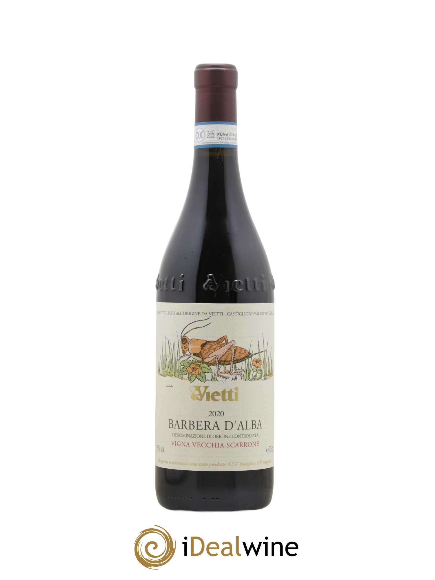Barbera d'Alba DOC Scarrone Vigna Vecchia - Vietti 2020 - Lot de 1 bouteille - 0