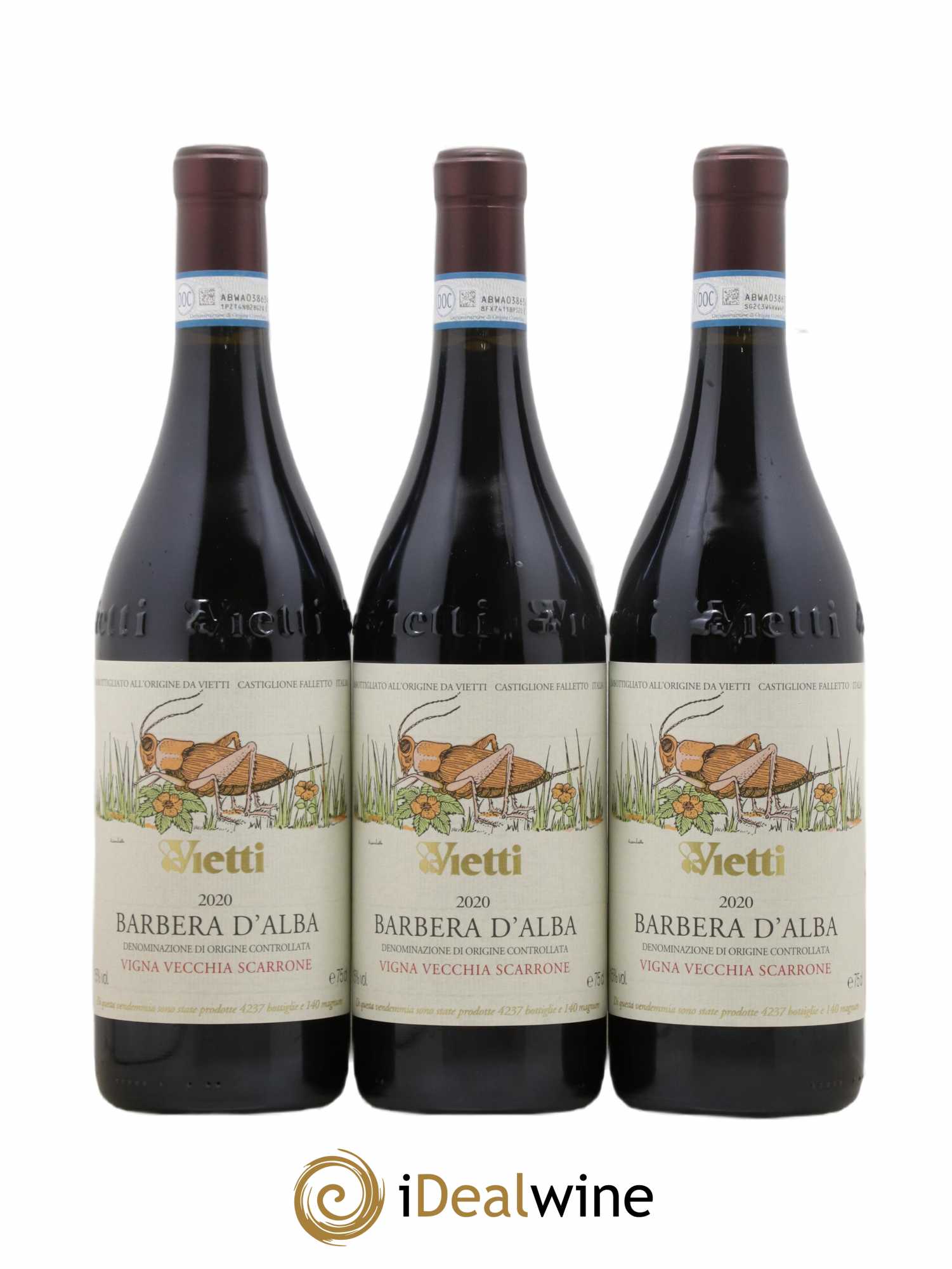 Barbera d'Alba DOC Scarrone Vigna Vecchia BIO - Vietti 2020 - Lot de 6 bouteilles - 2