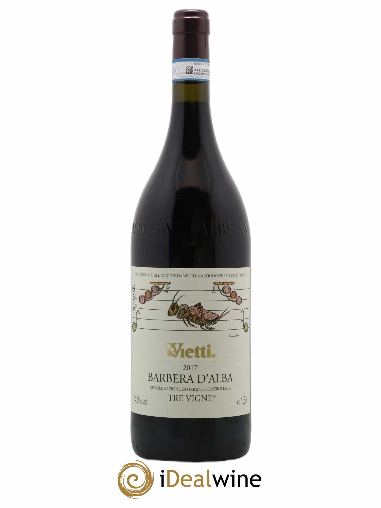 Barbera d'Alba DOC Tre Vigne Vietti 2017 - Lot de 1 magnum - 0