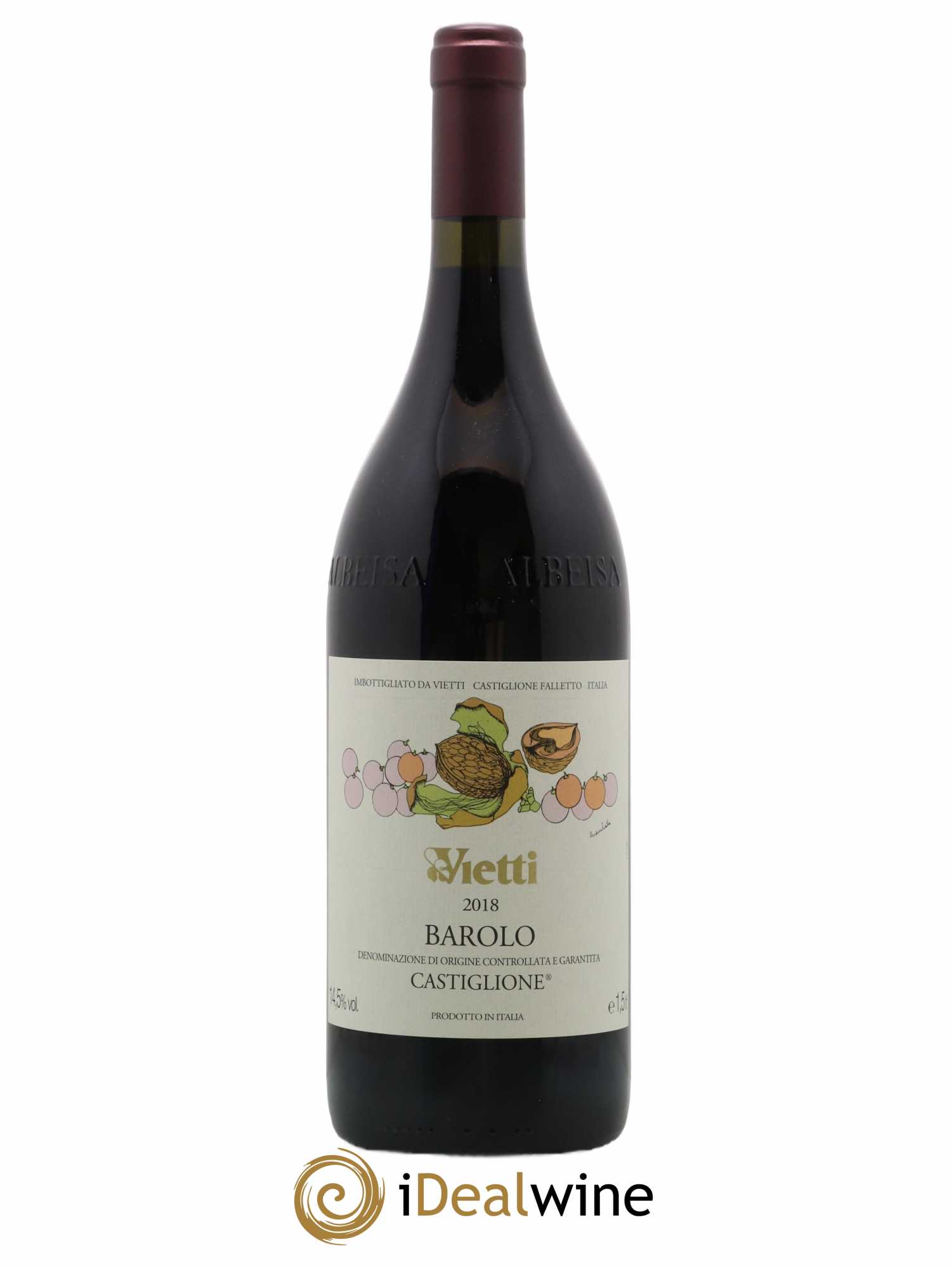 Barolo DOCG Castiglione Vietti 2018 - Lot de 1 magnum - 0