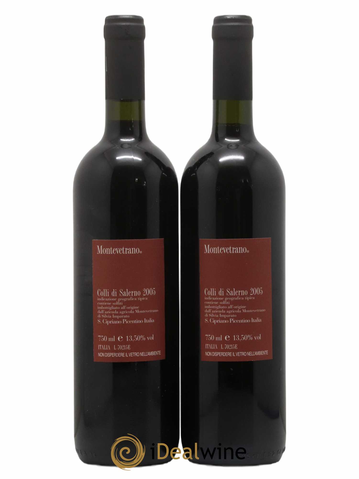 Colli Di Salerno Montevetrano IGT Silvia Imparato 2005 - Lot de 2 bouteilles - 1