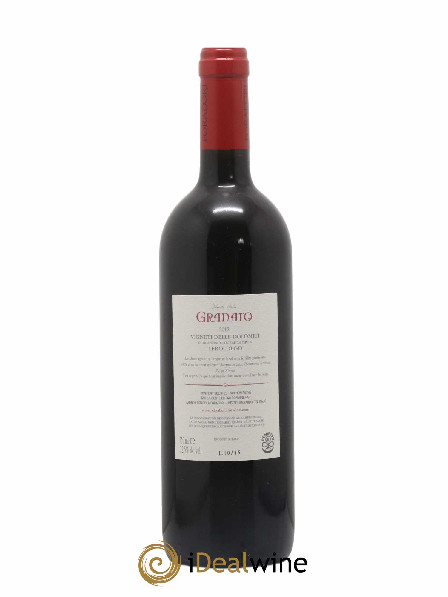 Vigneti delle Dolomiti IGT Granato Elisabetta Foradori 2013 - Lot de 1 bouteille - 1