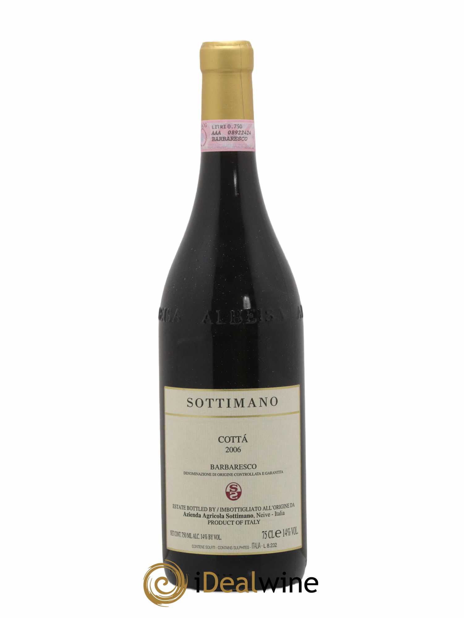Barbaresco DOCG Cottà Sottimano 2006 - Lot de 1 bouteille - 0