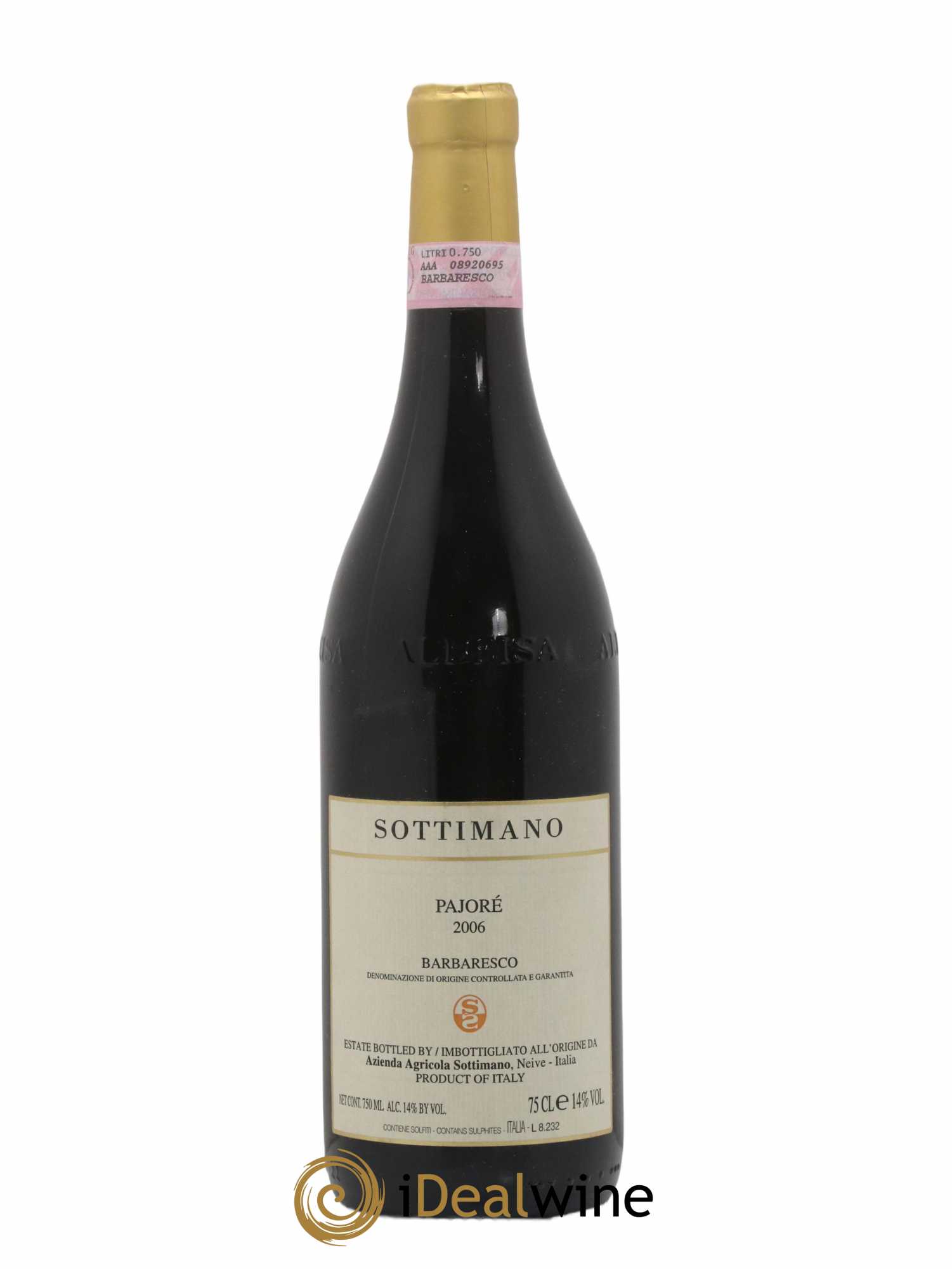 Barbaresco DOCG Pajoré Sottimano 2006 - Lot de 1 bouteille - 0