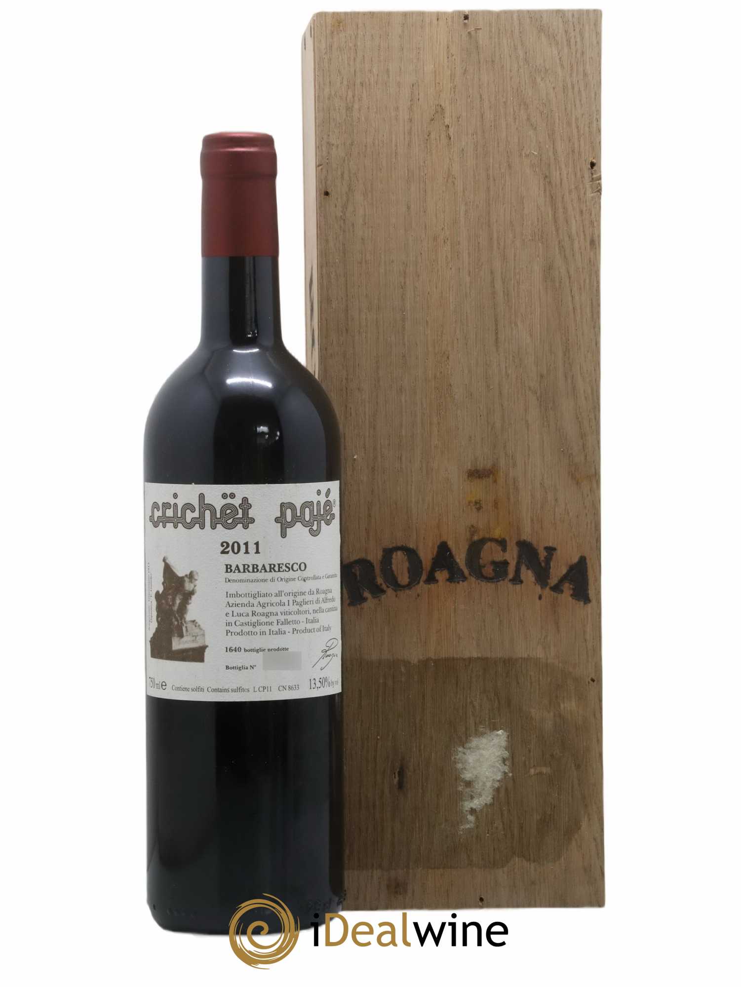 Barbaresco DOCG Crichet Pajé Roagna 2011 - Lot de 1 bouteille - 0