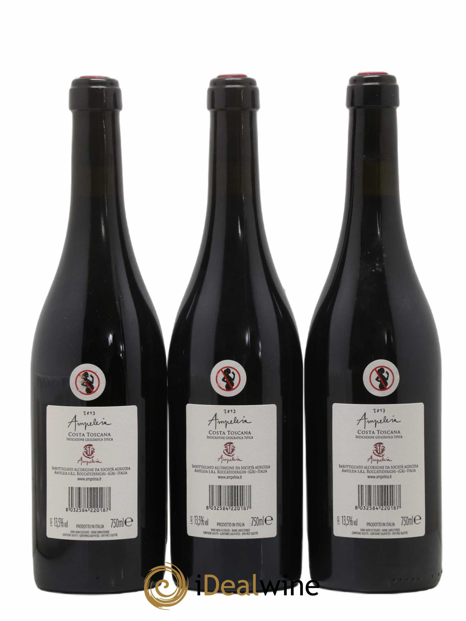 Toscana IGT Ampeleia Elisabetta Foradori 2013 - Lot de 3 bouteilles - 1