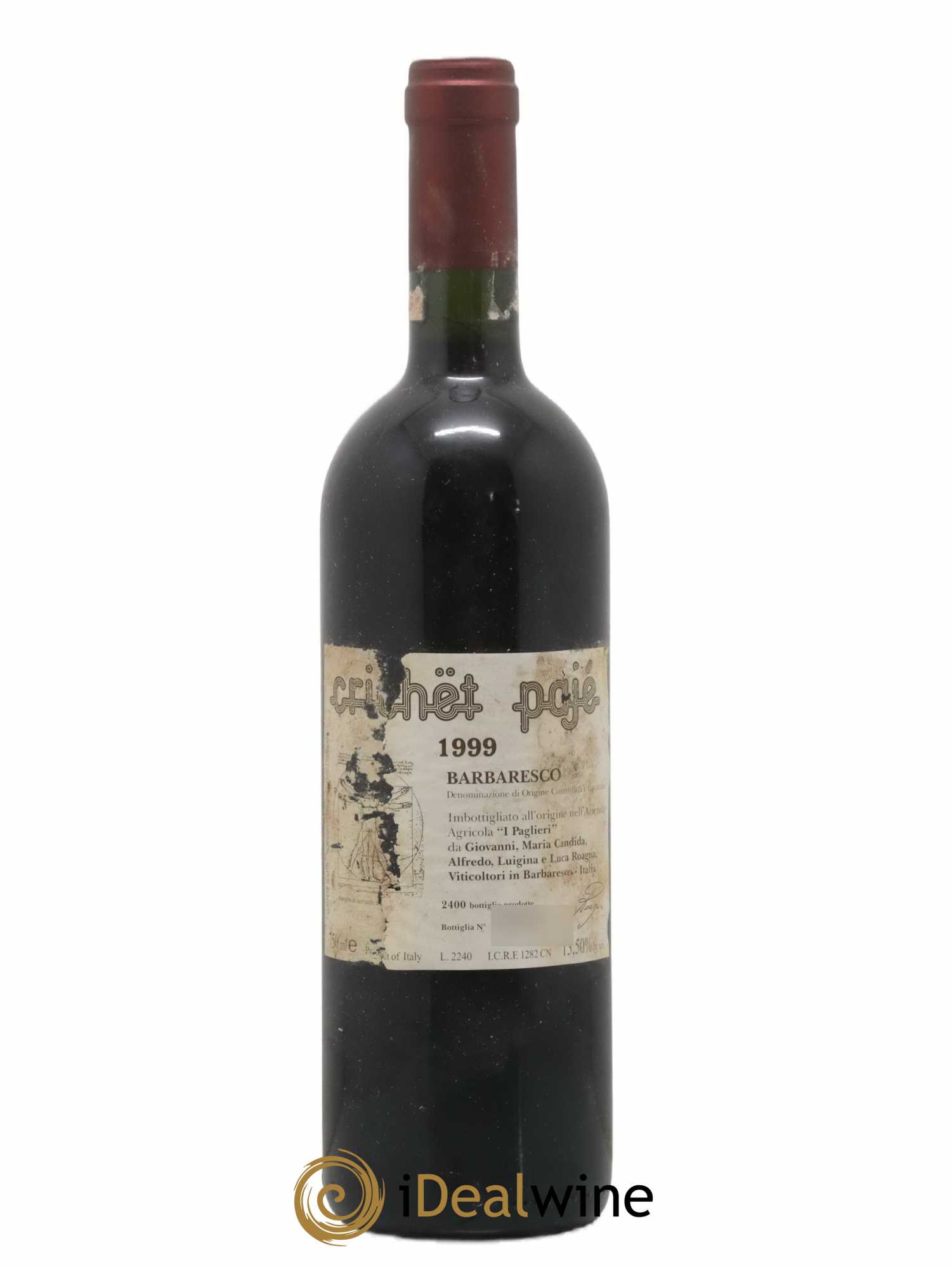 Barbaresco DOCG Crichet Pajé Roagna 1999 - Lot de 1 bouteille - 0