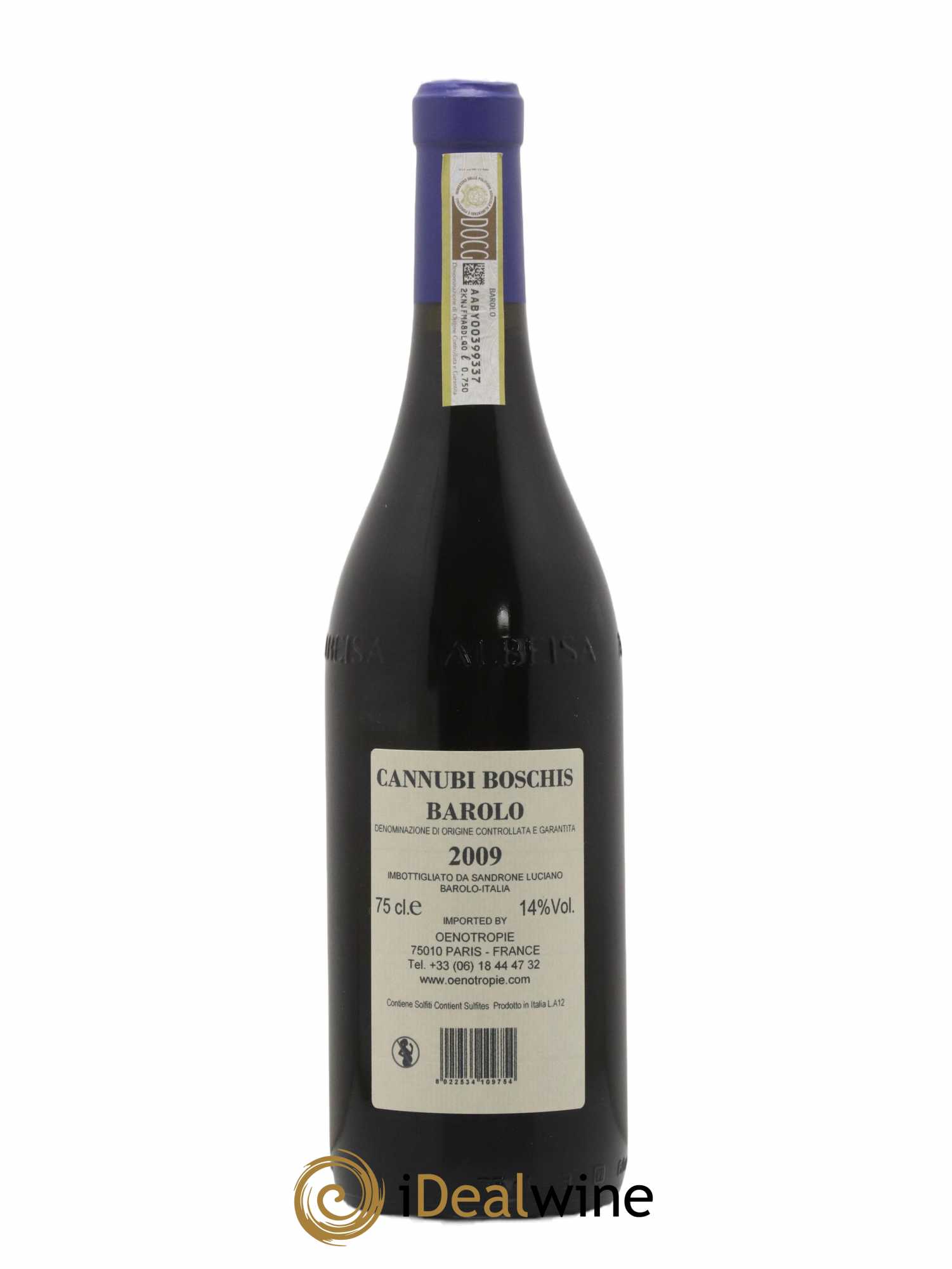 Barolo DOCG Aleste (anciennement Cannubi Boschis) Luciano Sandrone 2009 - Lot de 1 bouteille - 1