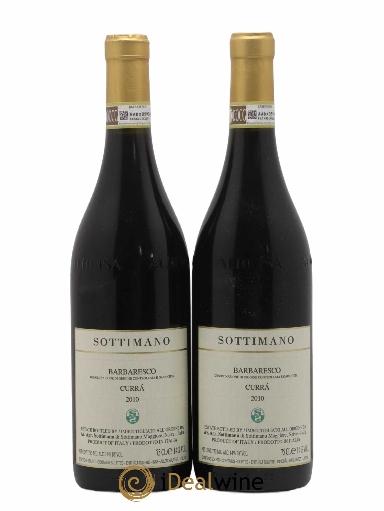 Barbaresco DOCG Currà Sottimano 2010 - Lot de 2 bouteilles - 0