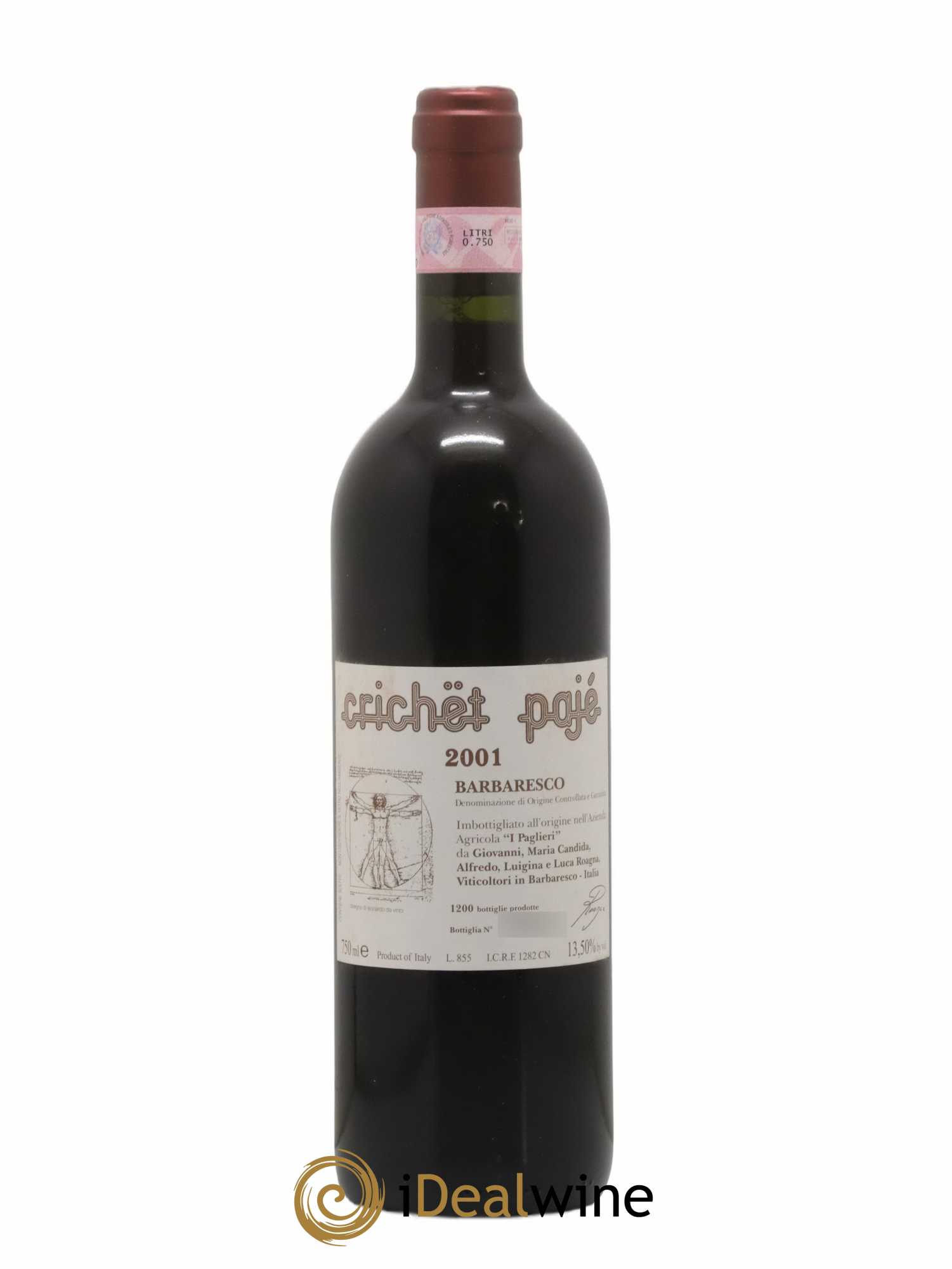 Barbaresco DOCG Crichet Pajé Roagna 2001 - Lot de 1 bouteille - 0