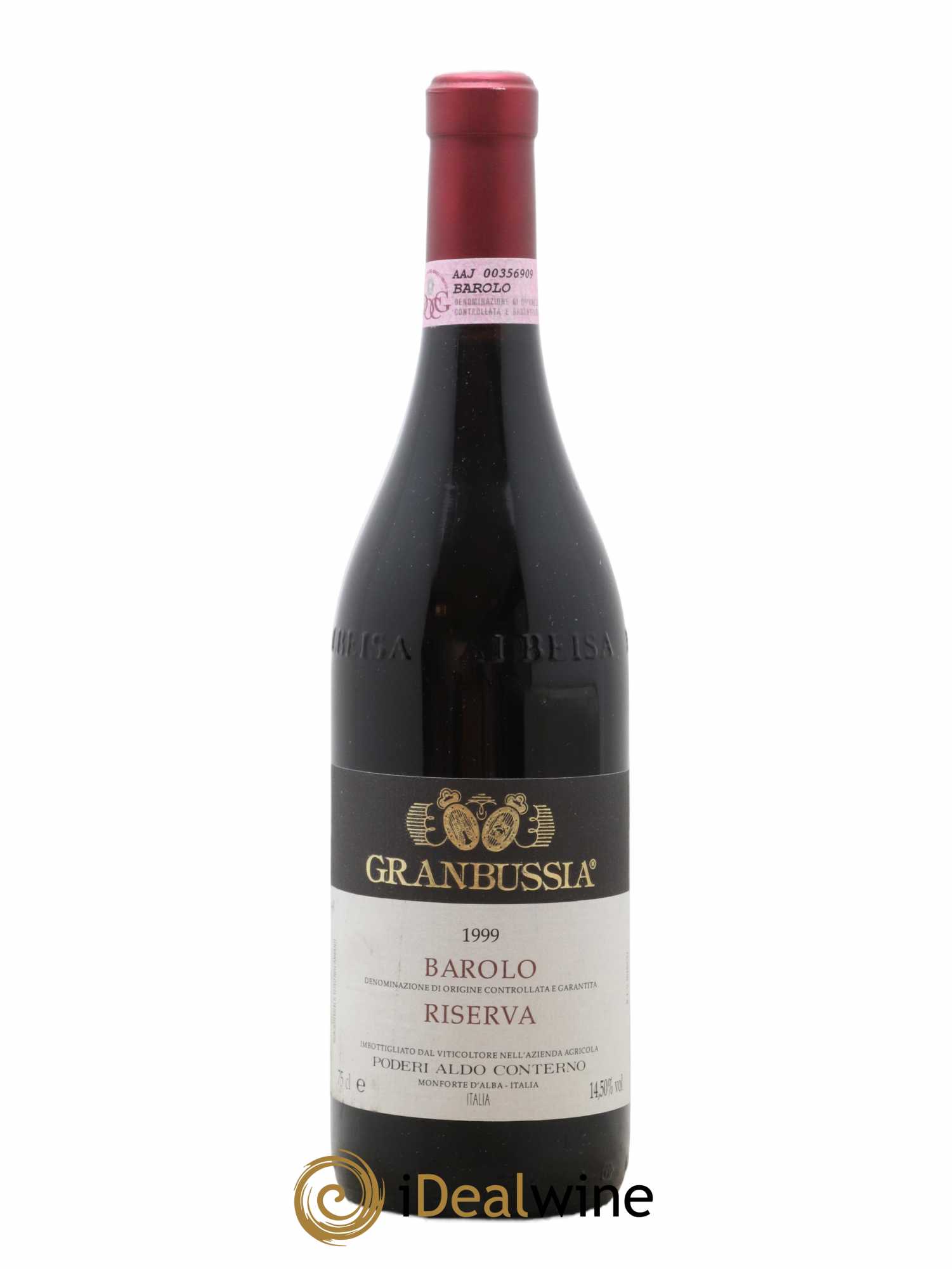Barolo DOCG Riserva Granbussia Aldo Conterno 1999 - Posten von 1 Flasche - 0
