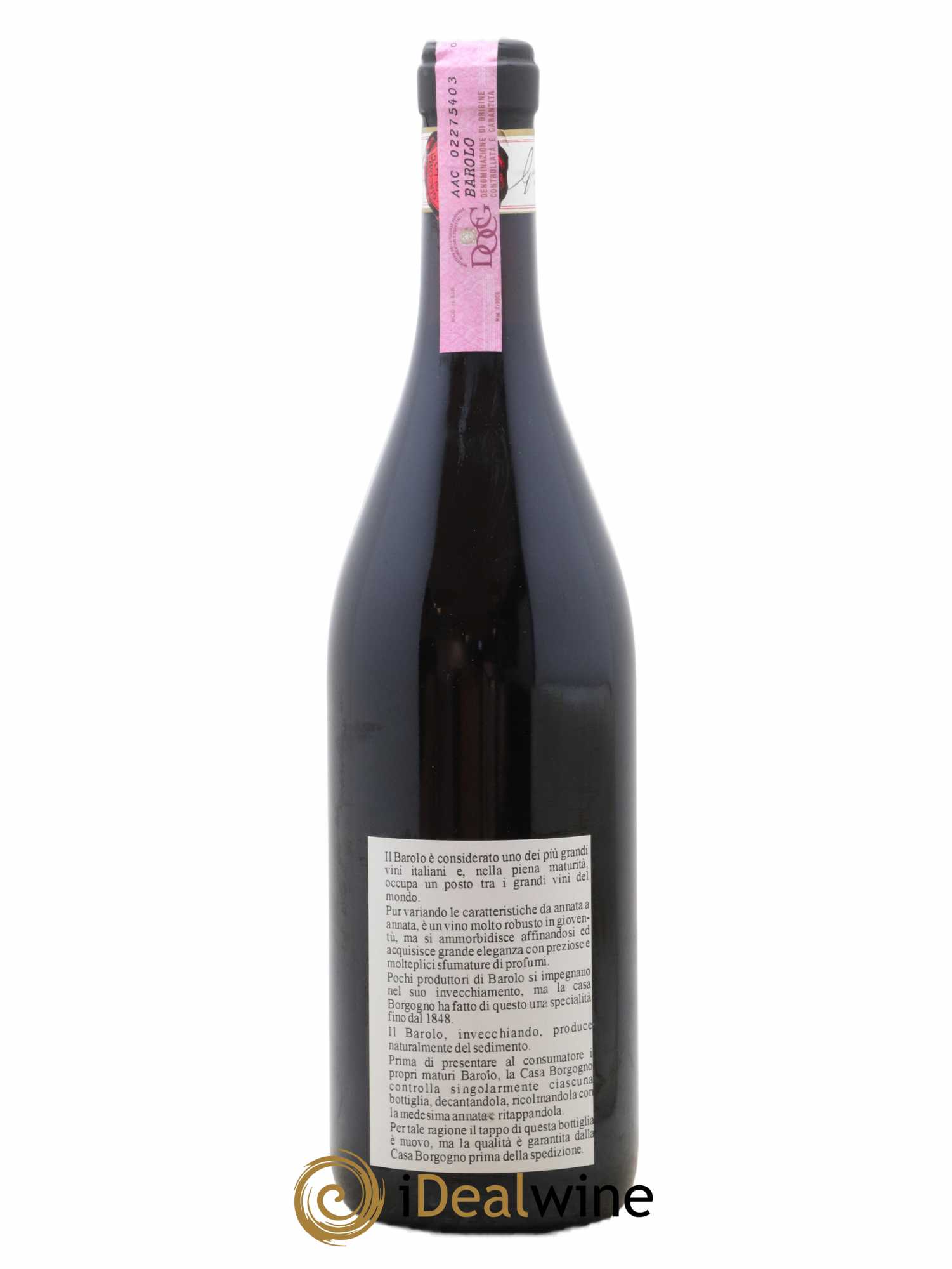 Barolo DOCG Riserva Giacomo Borgogno 1982 - Lotto di 1 bottiglia - 1
