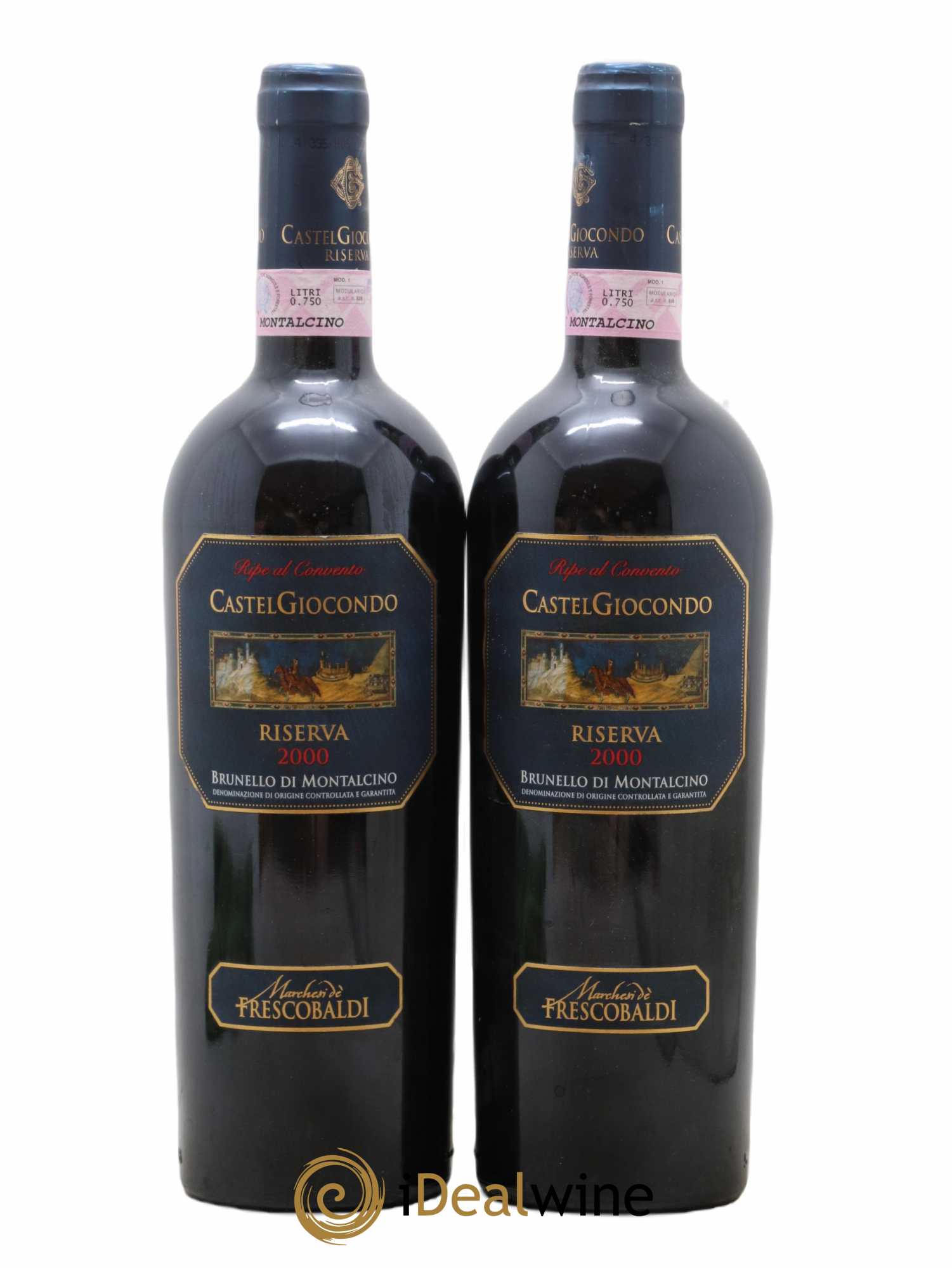 Brunello di Montalcino Riserva Castel Giocondo Marchesi Frescobaldi 2000 - Lot de 2 bouteilles - 0